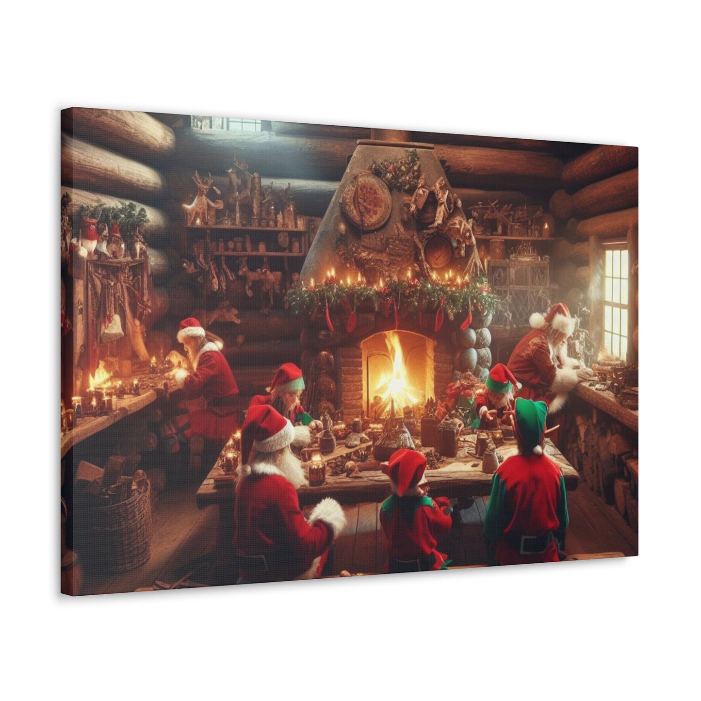 Santa's Workshop Canvas Wrap