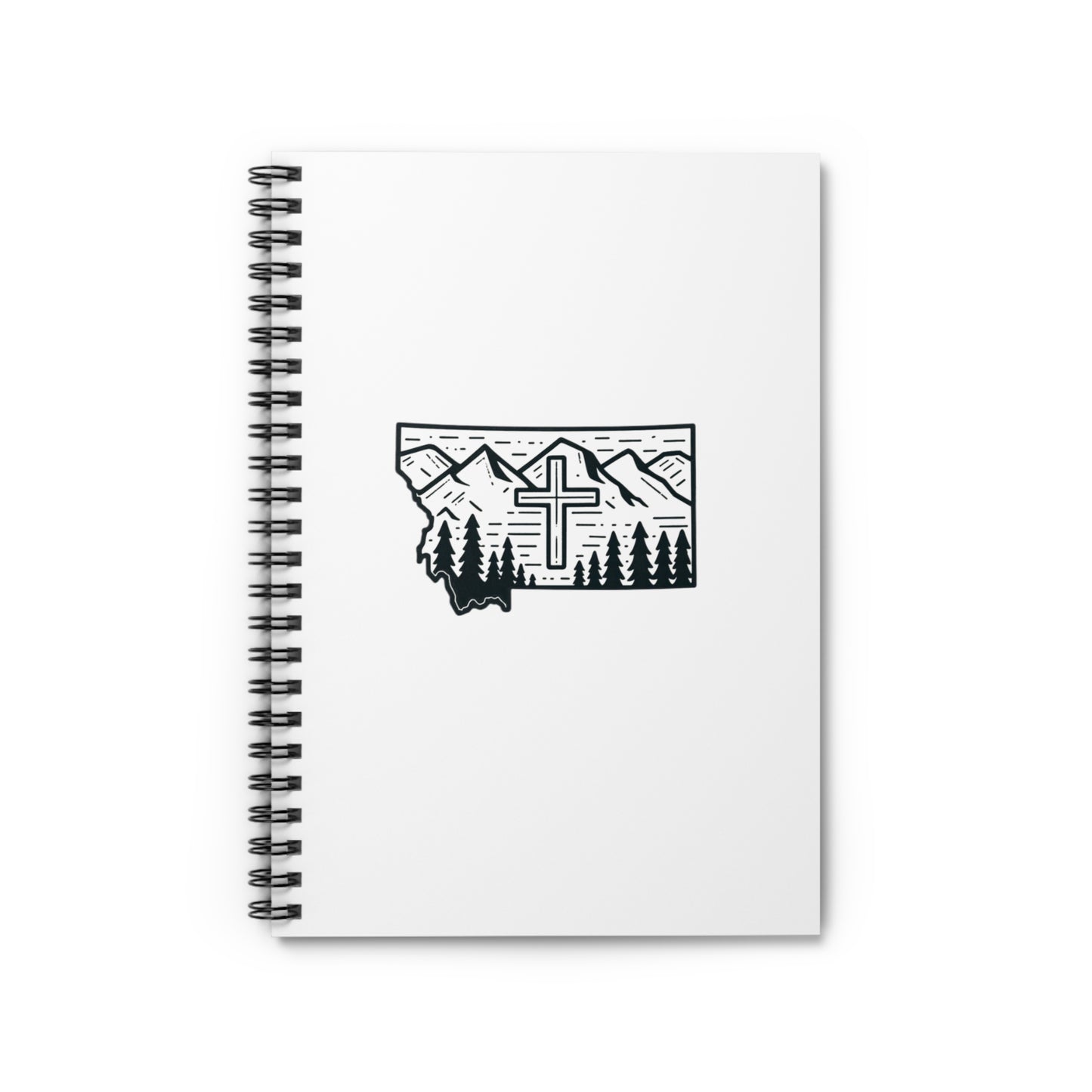 Montana Christian Cross Spiral Notebook