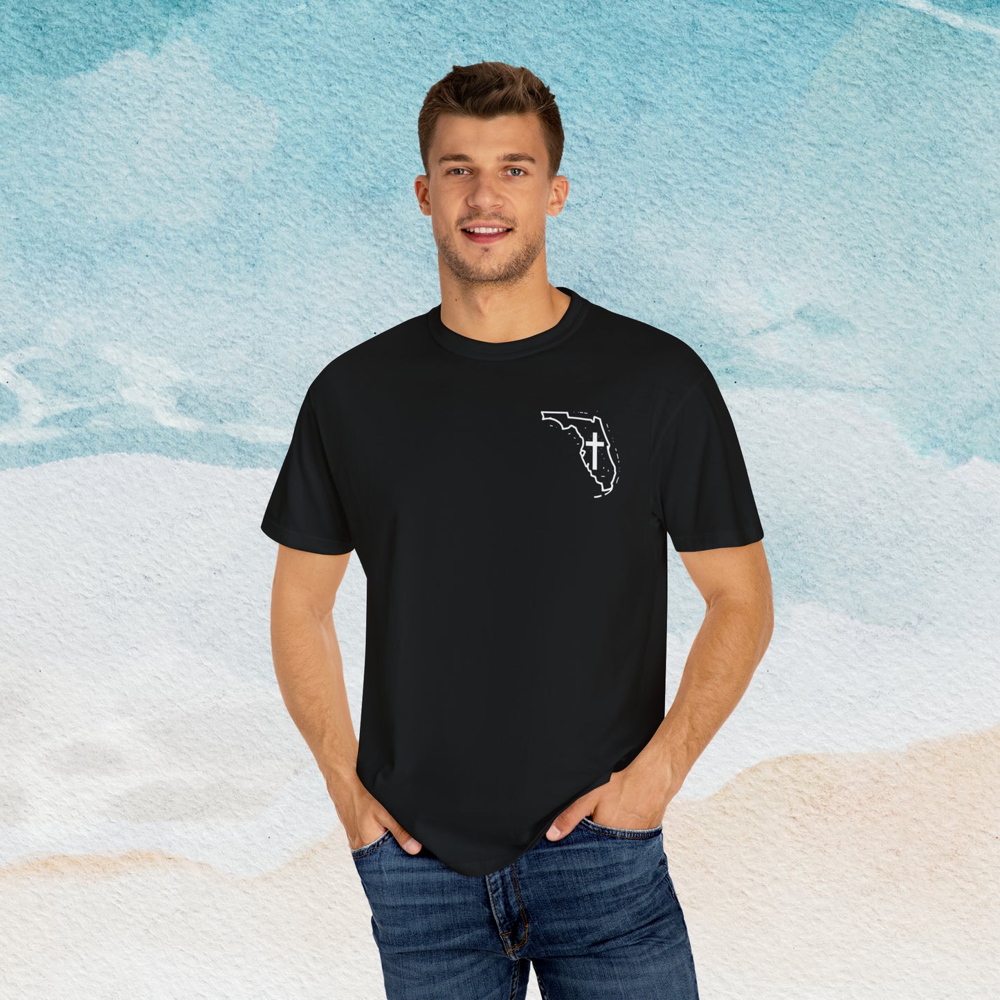 Florida Christian Cross Small Front Logo T-shirt