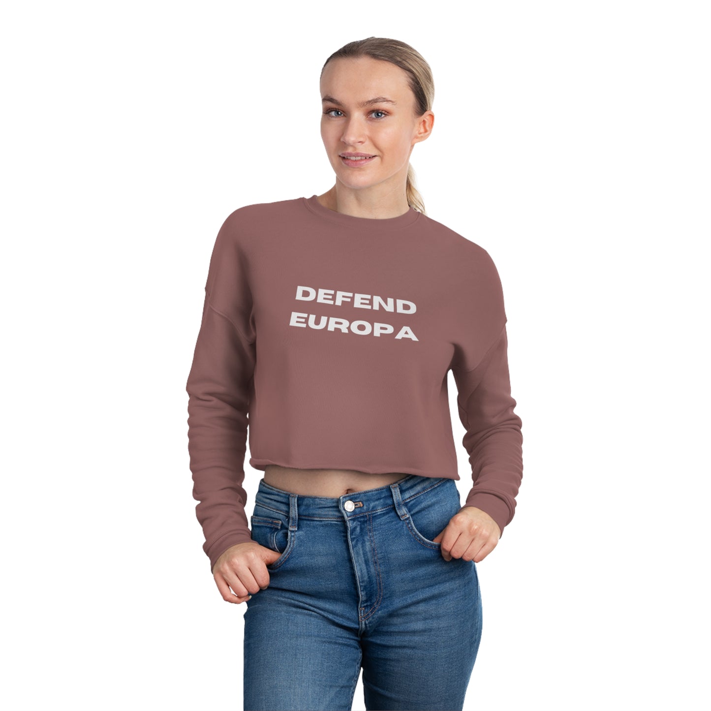 Defend Europa Women's Cropped Sweatshirt