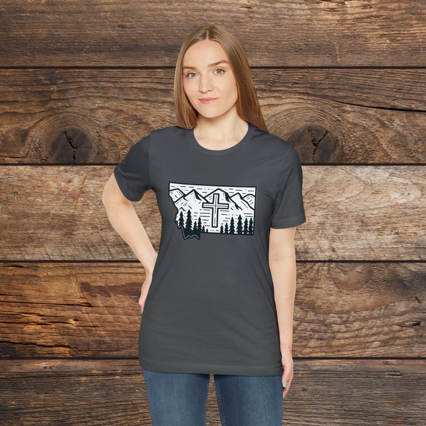 Montana Christian Cross T-shirt