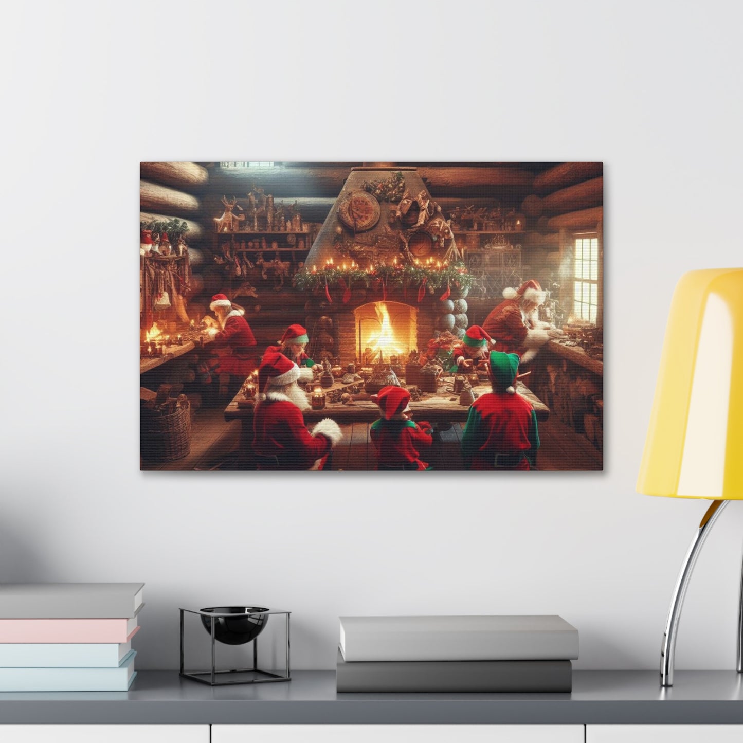 Santa's Workshop Canvas Wrap