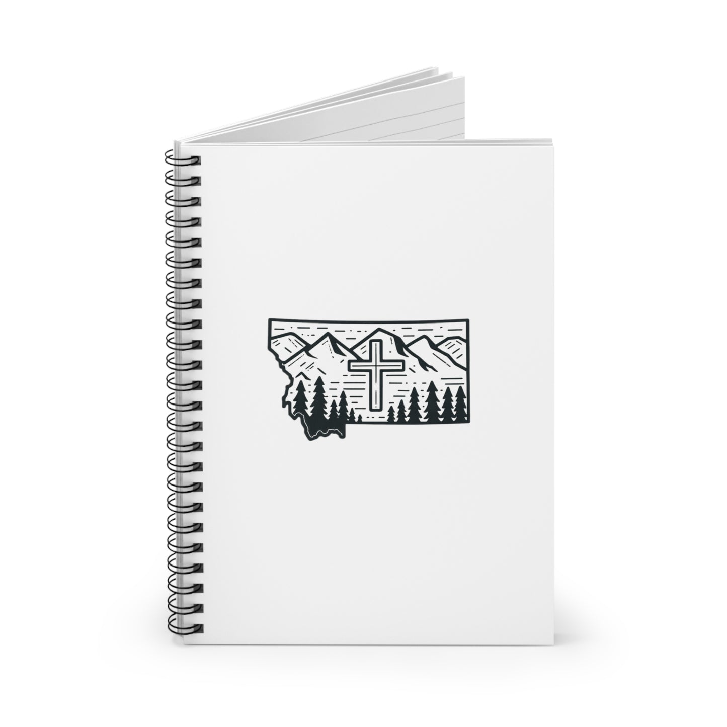 Montana Christian Cross Spiral Notebook