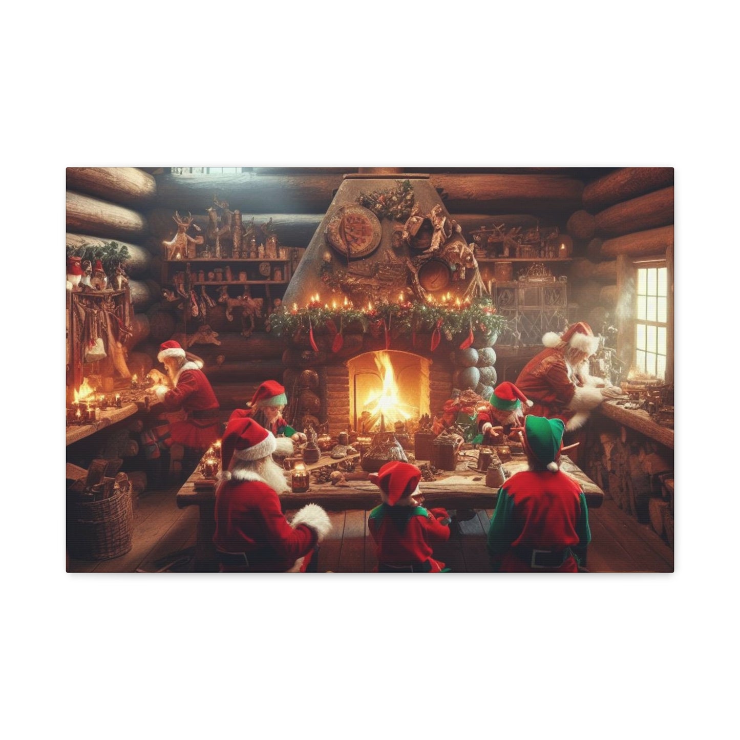 Santa's Workshop Canvas Wrap