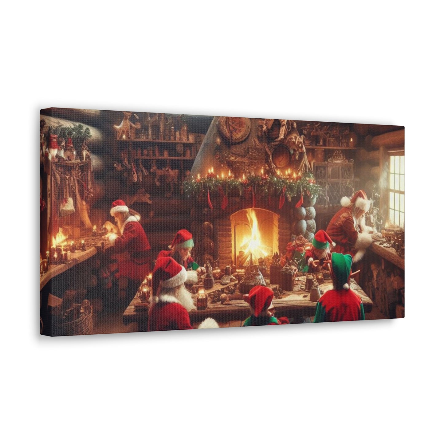 Santa's Workshop Canvas Wrap