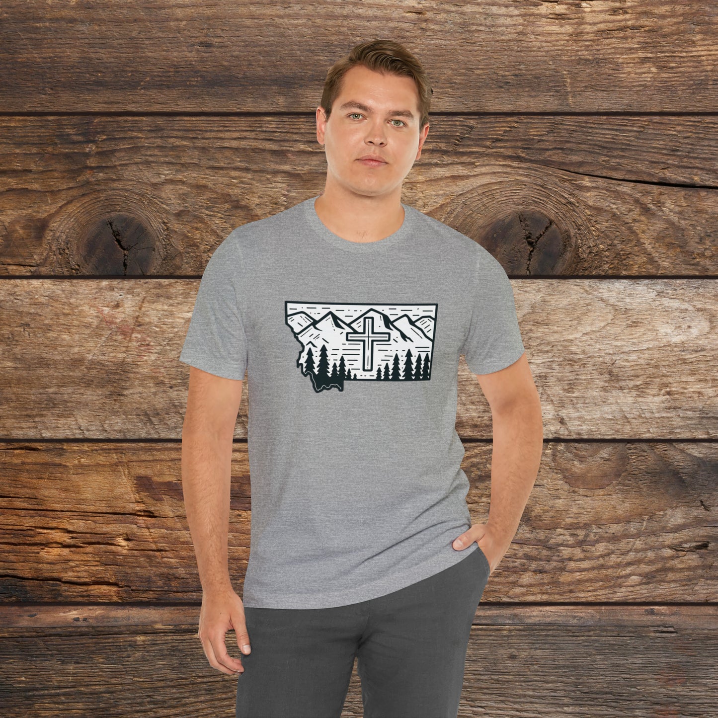 Montana Christian Cross T-shirt