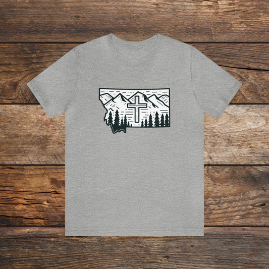 Montana Christian Cross T-shirt