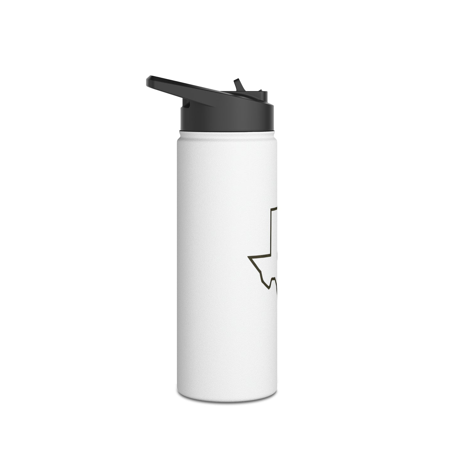 Texas Christian Cross Stainless Steel Water Bottle, Standard Lid