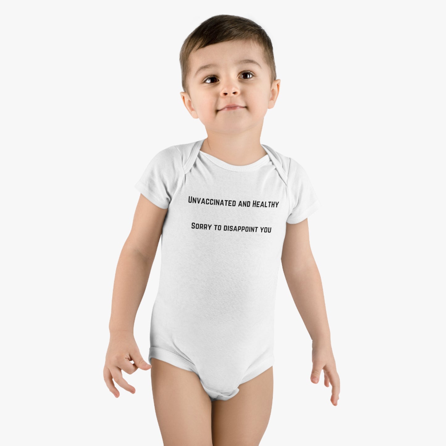 Unvaccinated and Healthy Onesie® Organic Baby Bodysuit