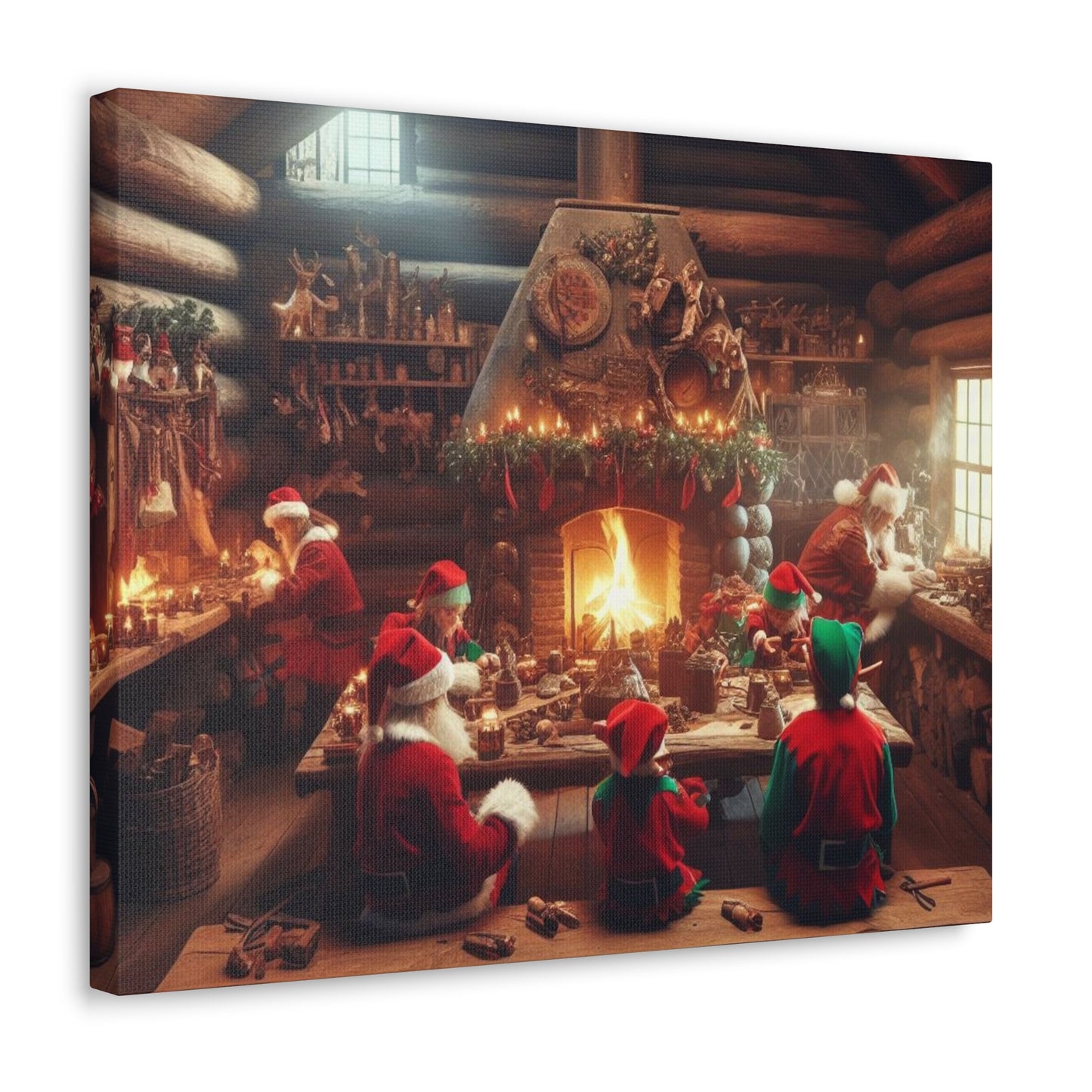 Santa's Workshop Canvas Wrap