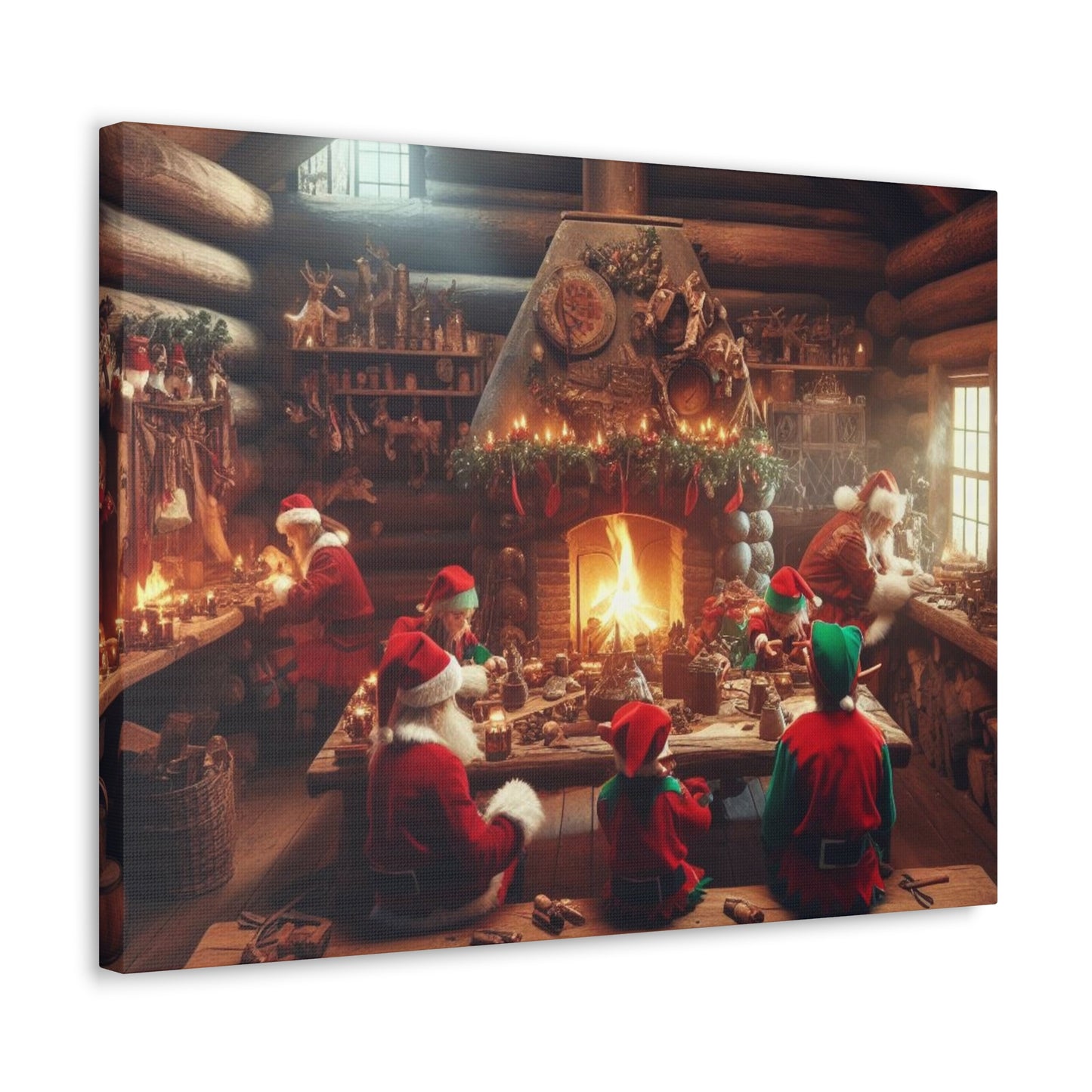 Santa's Workshop Canvas Wrap