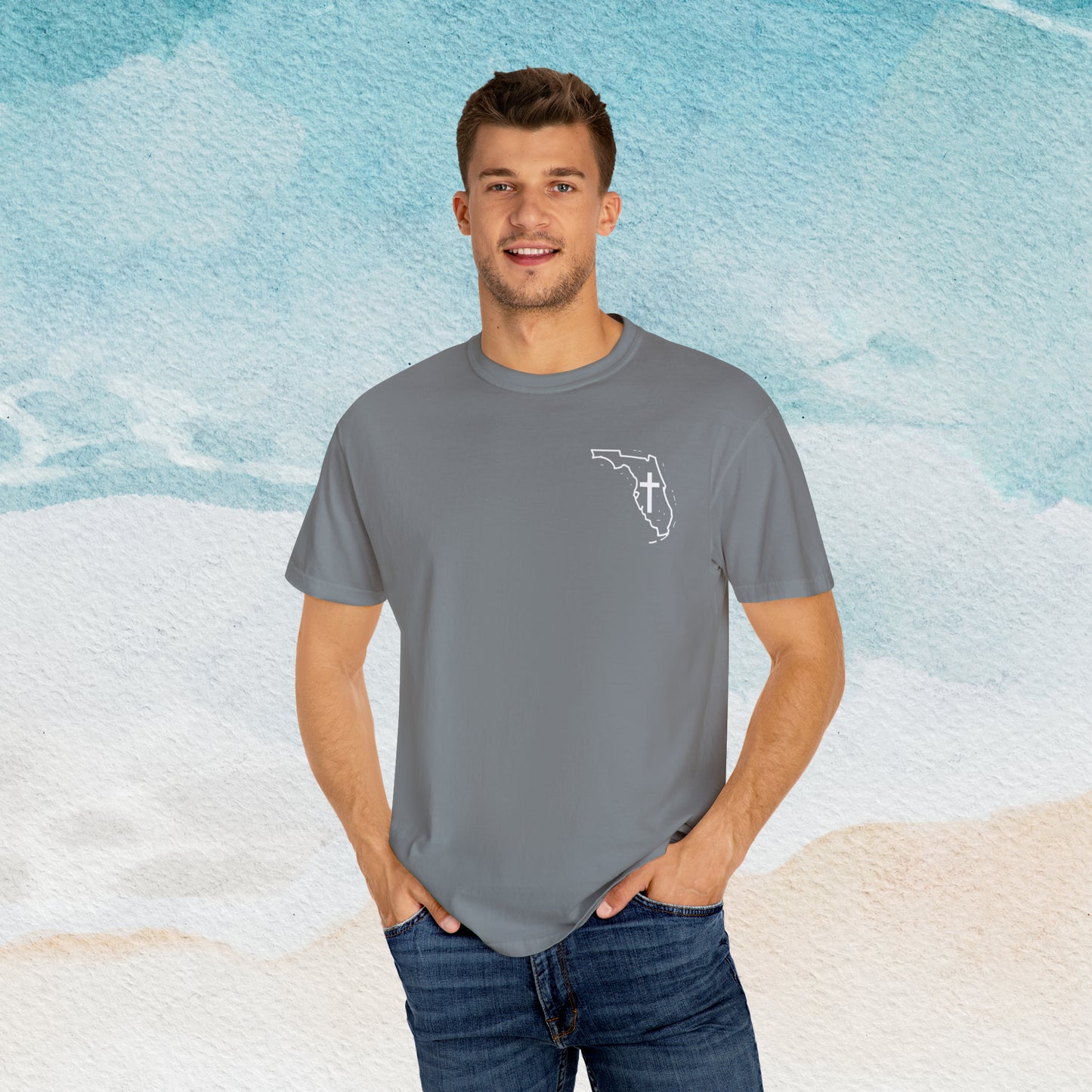 Florida Christian Cross Small Front Logo T-shirt