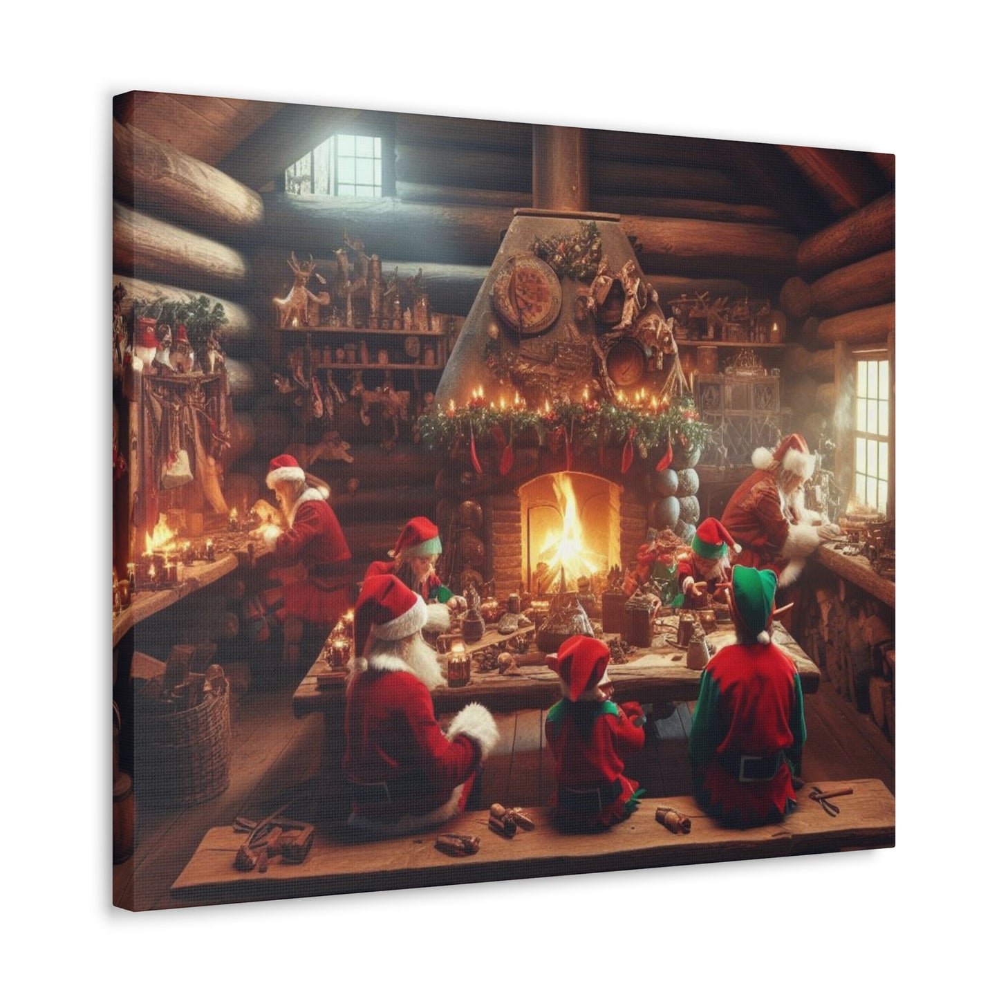 Santa's Workshop Canvas Wrap