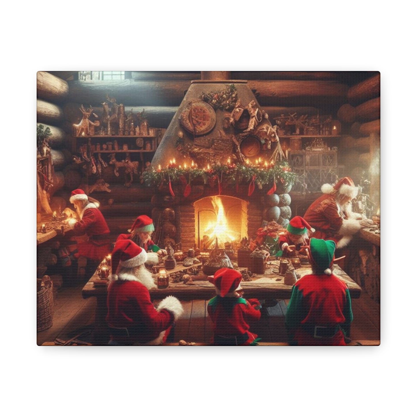 Santa's Workshop Canvas Wrap