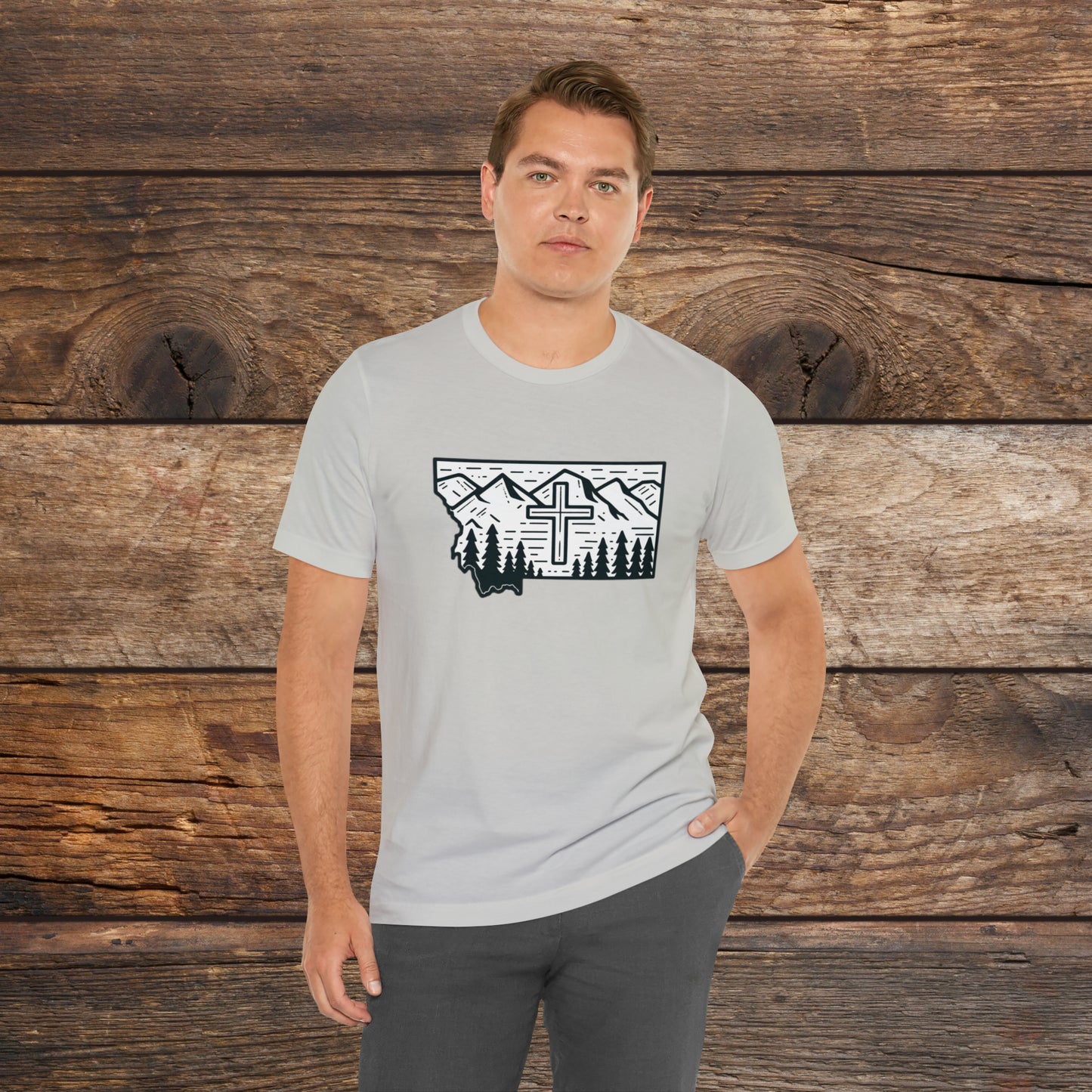 Montana Christian Cross T-shirt