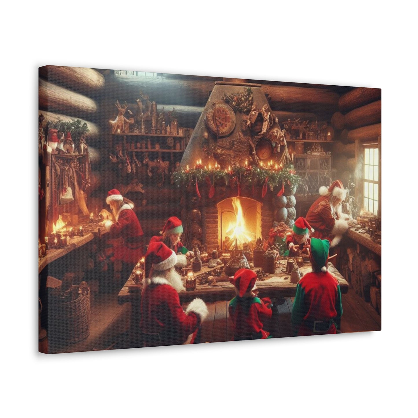 Santa's Workshop Canvas Wrap