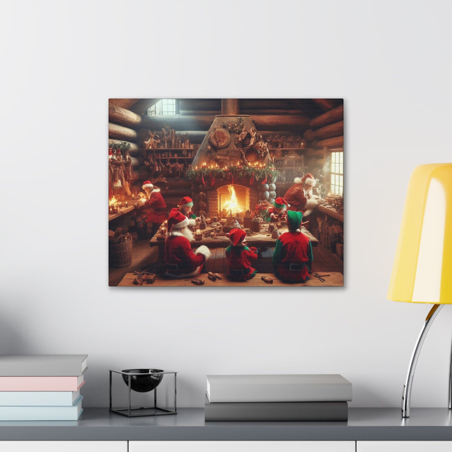 Santa's Workshop Canvas Wrap