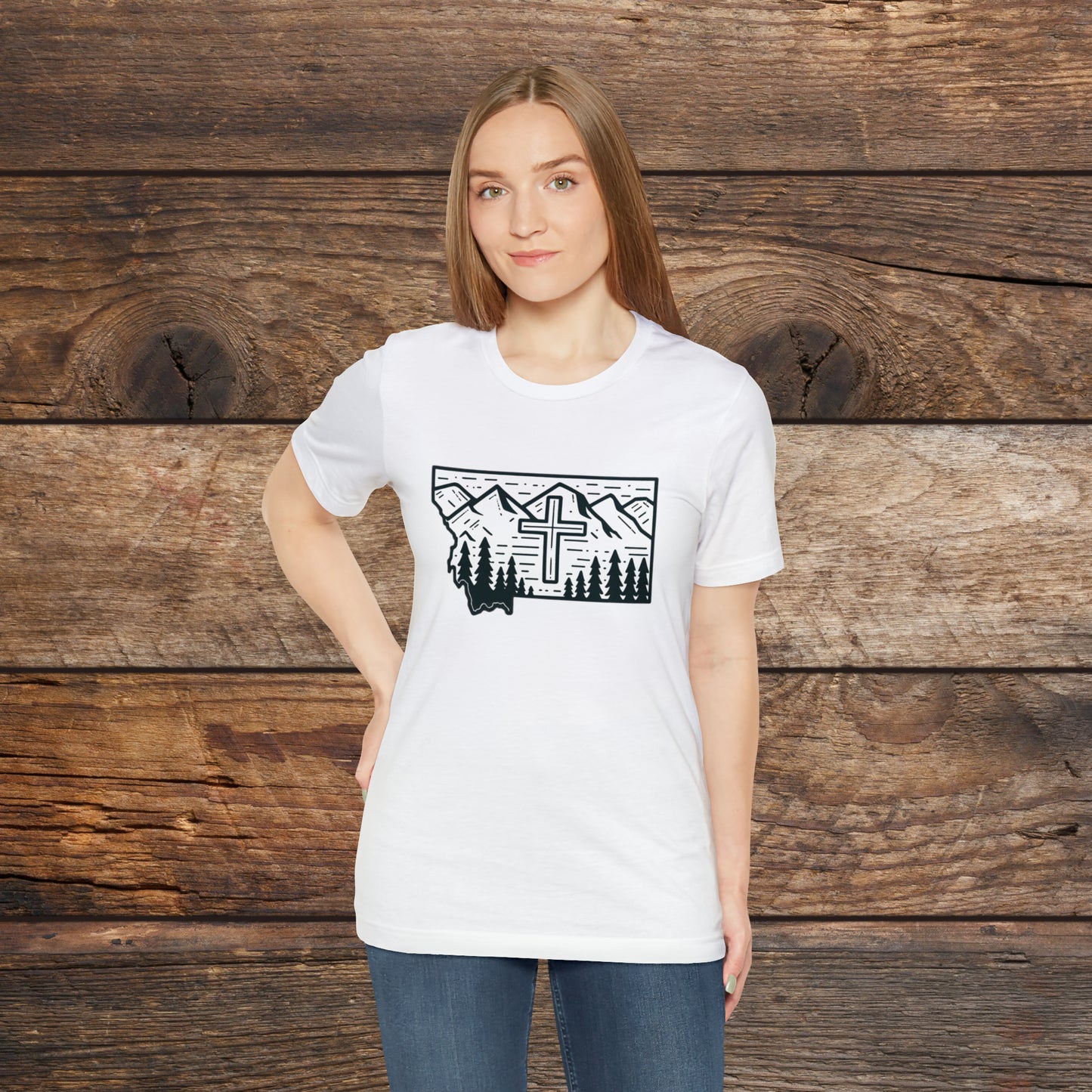 Montana Christian Cross T-shirt