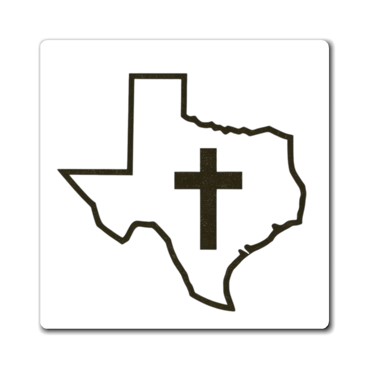 Texas Christian Cross Magnet