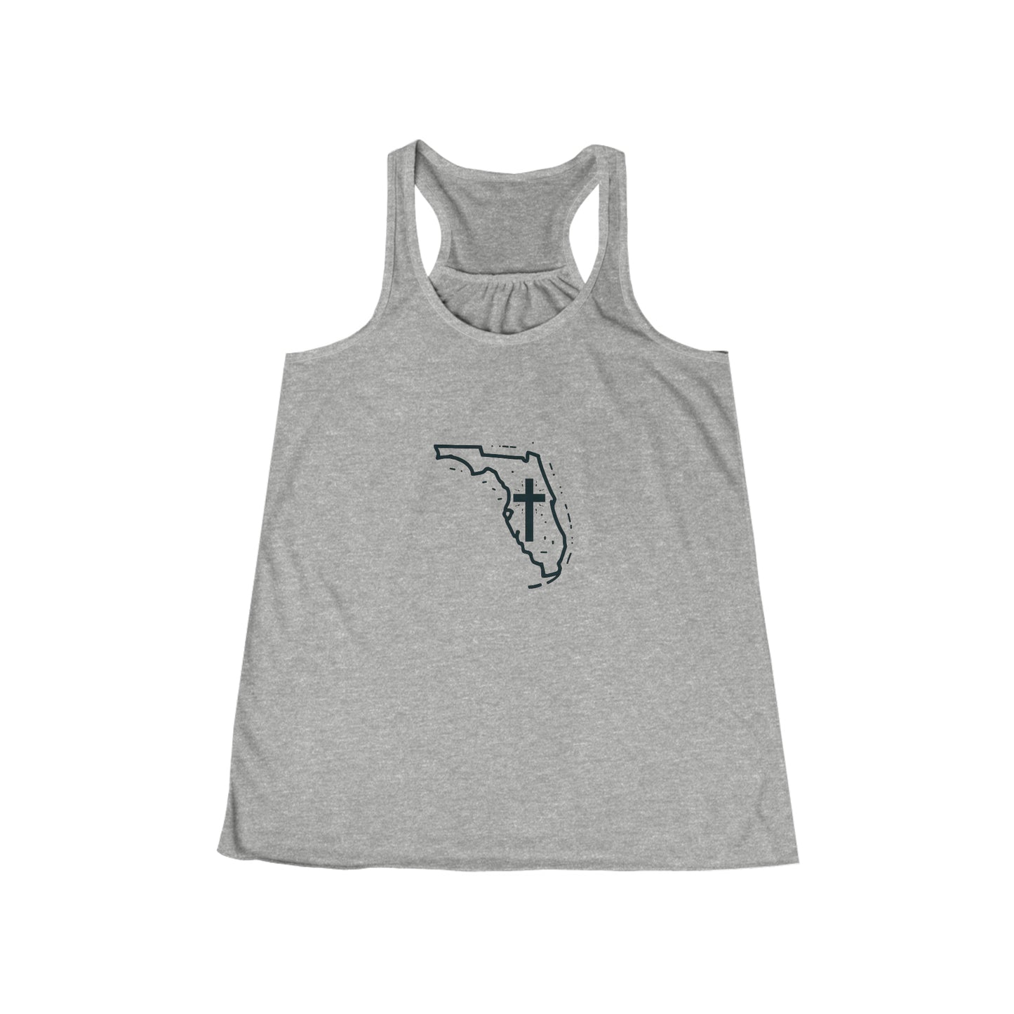 Florida Christian Cross Women's Flowy Racerback Tank