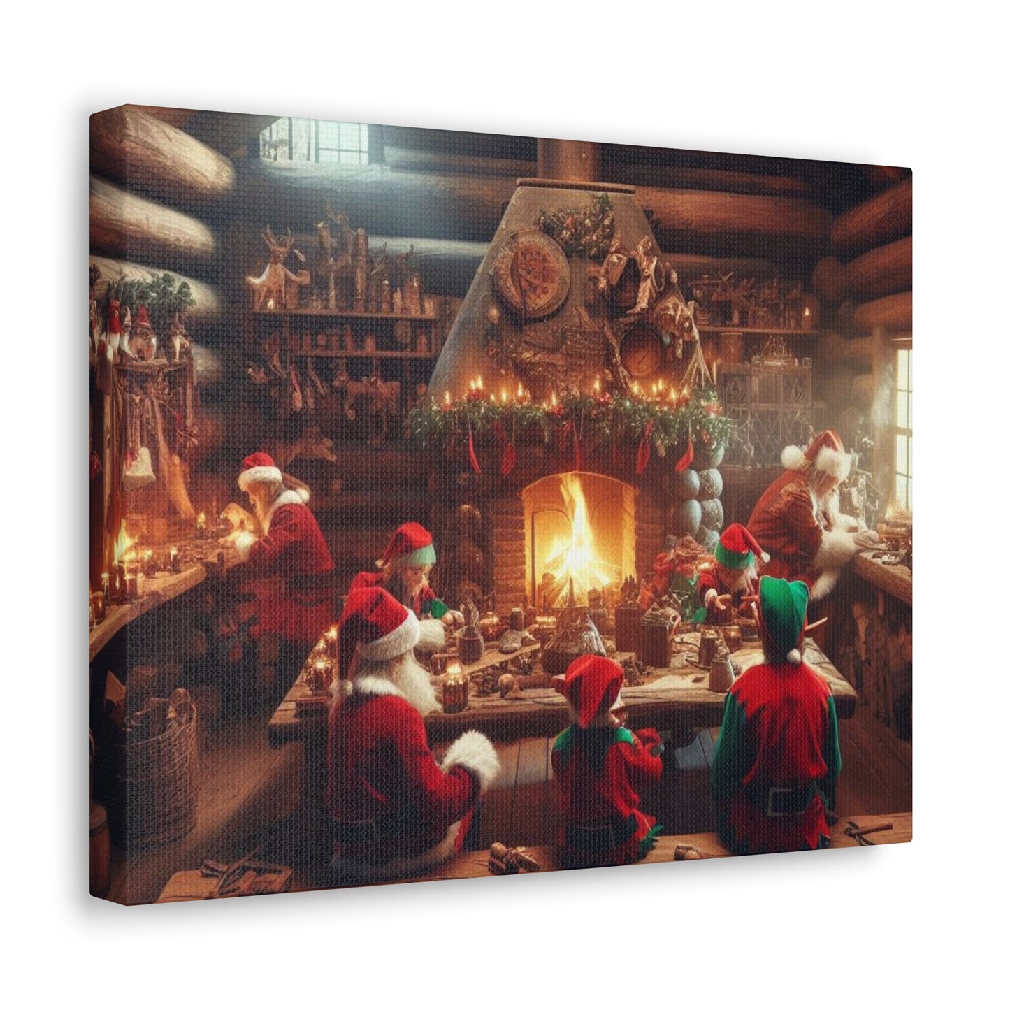 Santa's Workshop Canvas Wrap