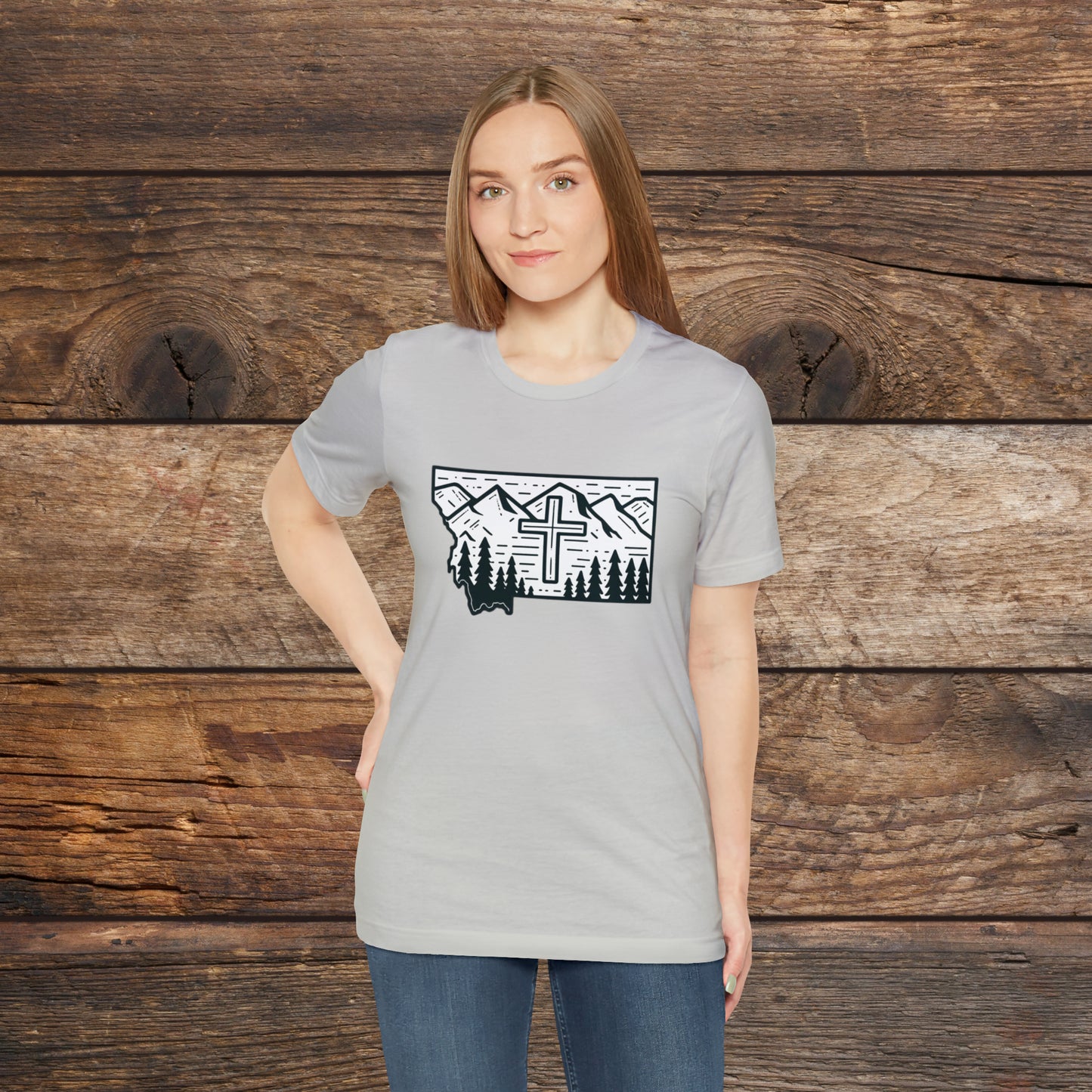 Montana Christian Cross T-shirt