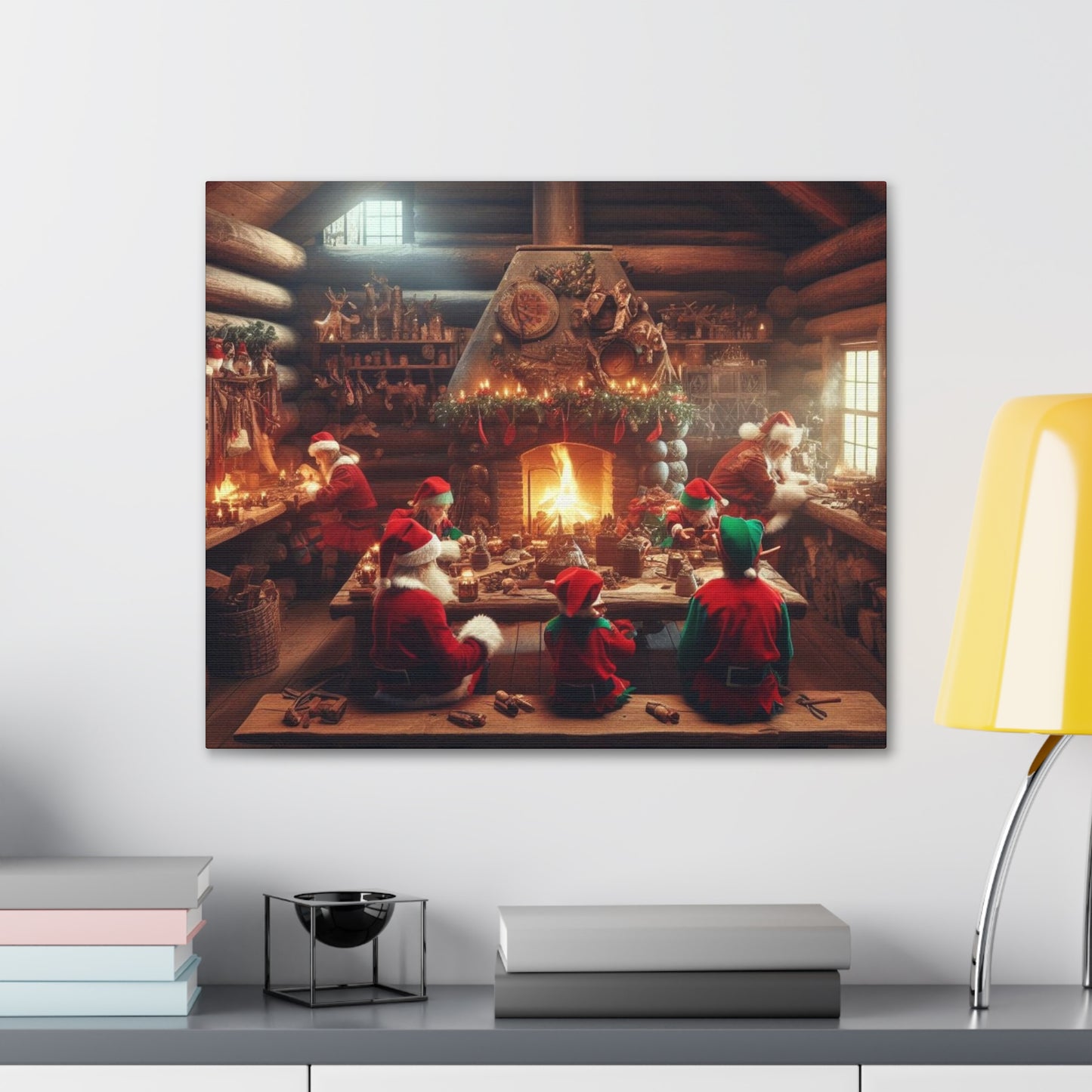 Santa's Workshop Canvas Wrap