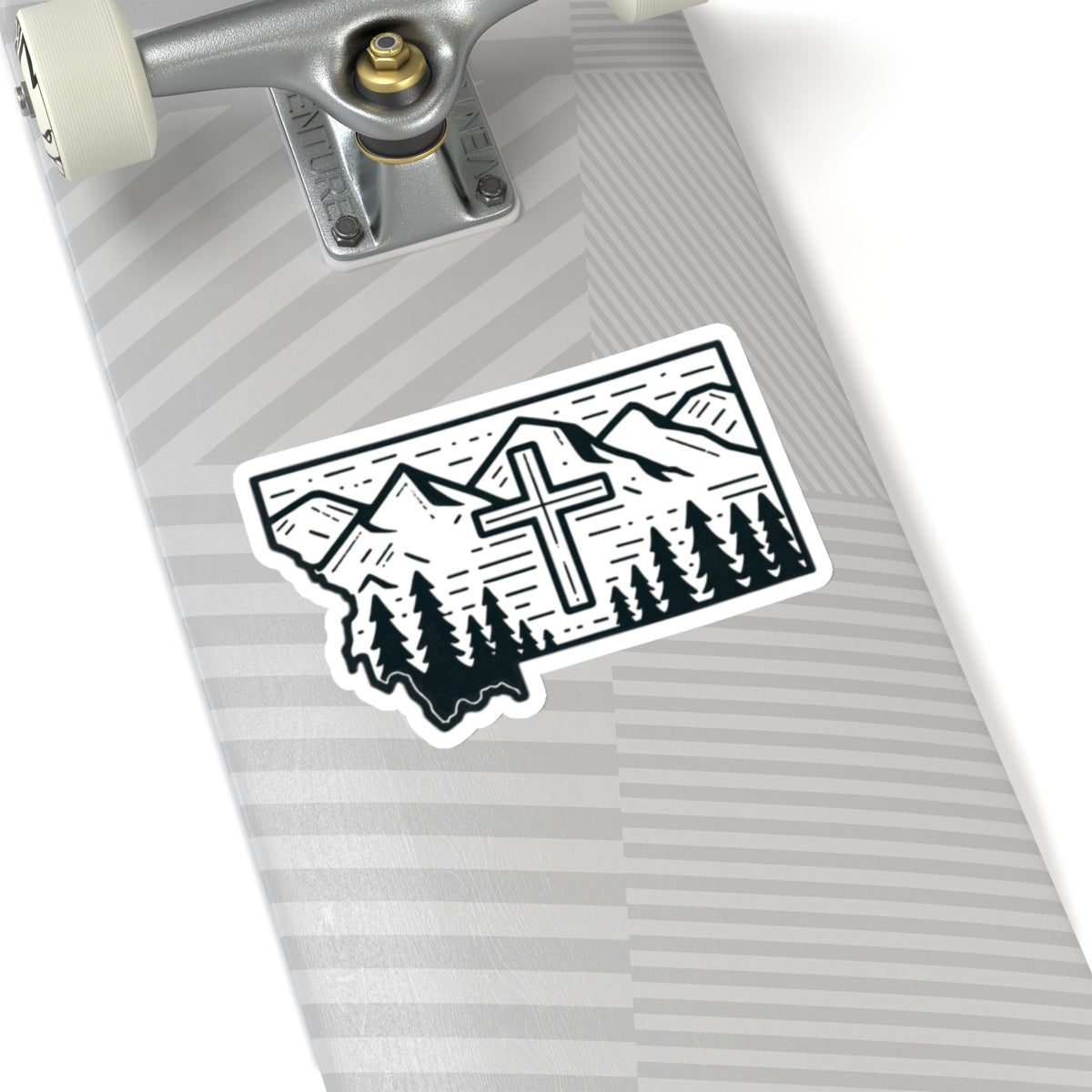 Montana Christian Cross Sticker