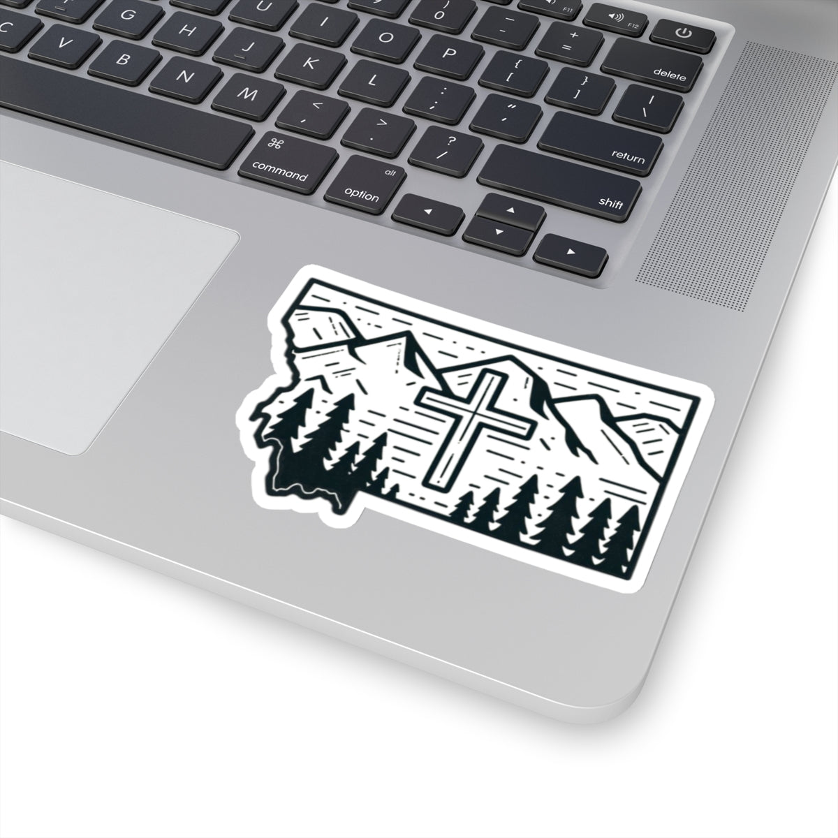 Montana Christian Cross Sticker