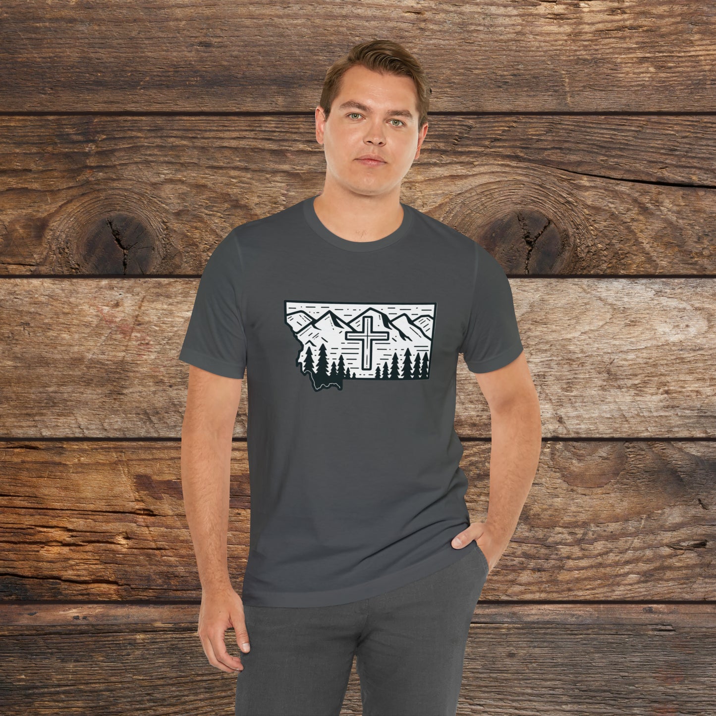 Montana Christian Cross T-shirt