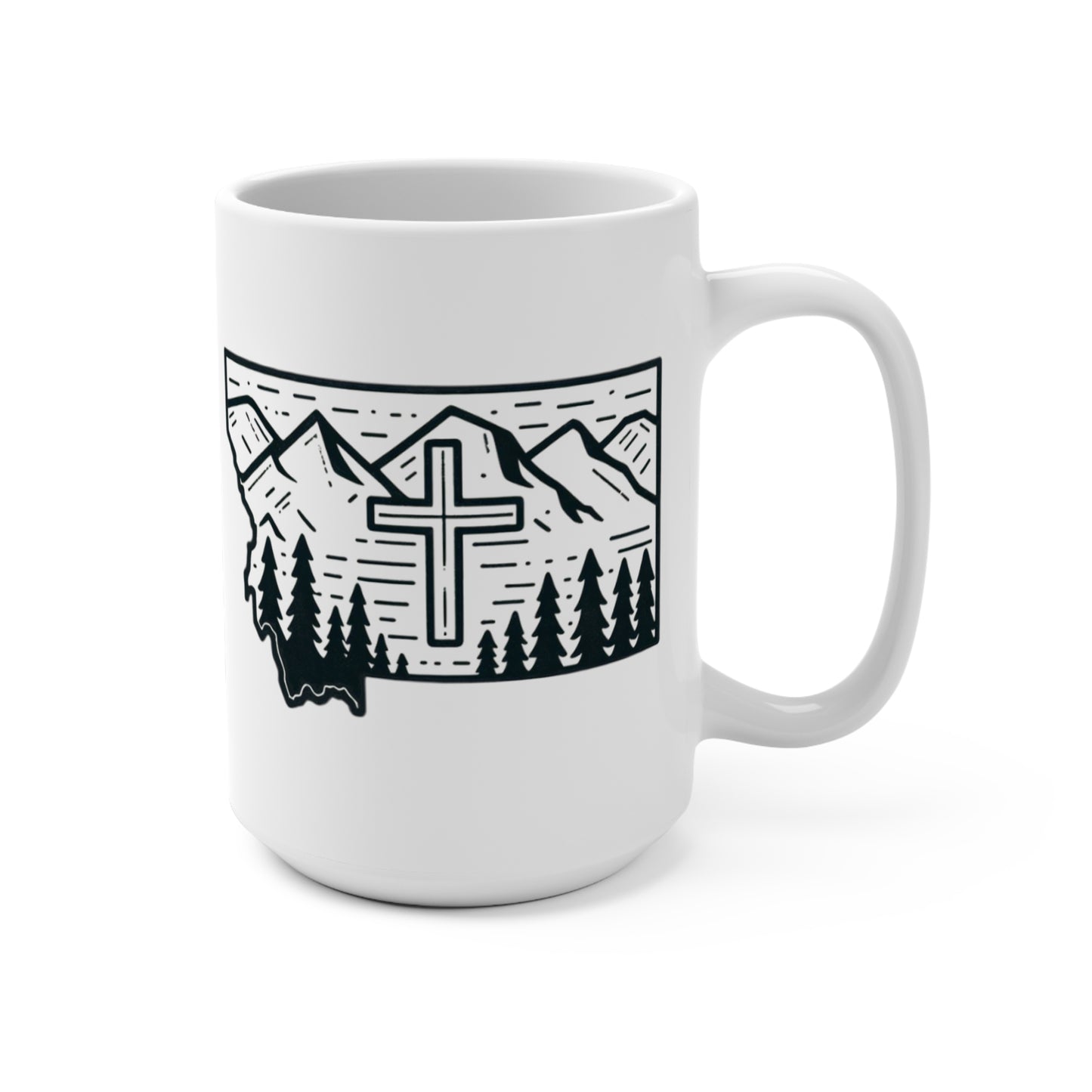 Montana Christian Cross 15oz mug