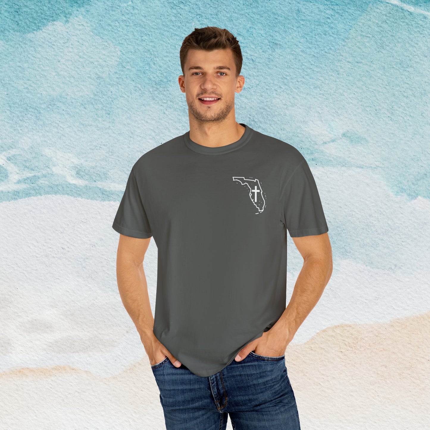 Florida Christian Cross Small Front Logo T-shirt