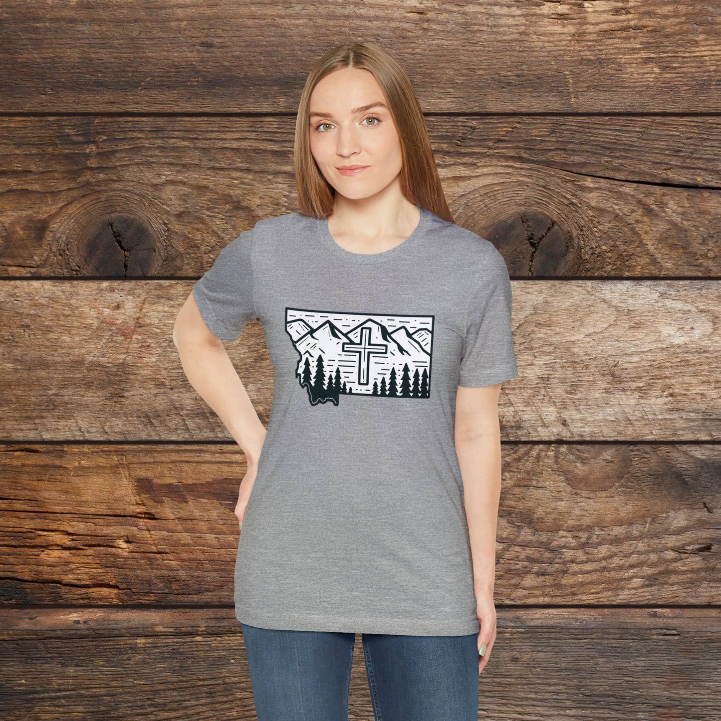 Montana Christian Cross T-shirt