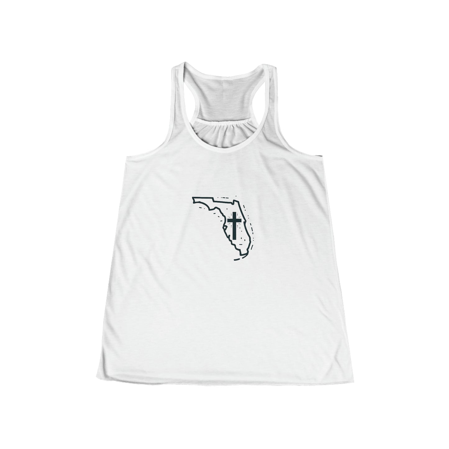 Florida Christian Cross Women's Flowy Racerback Tank