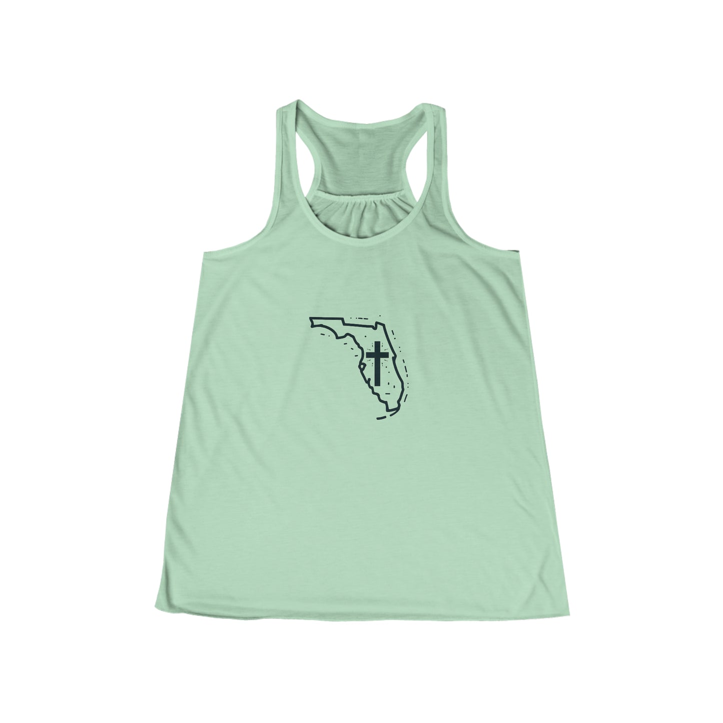 Florida Christian Cross Women's Flowy Racerback Tank