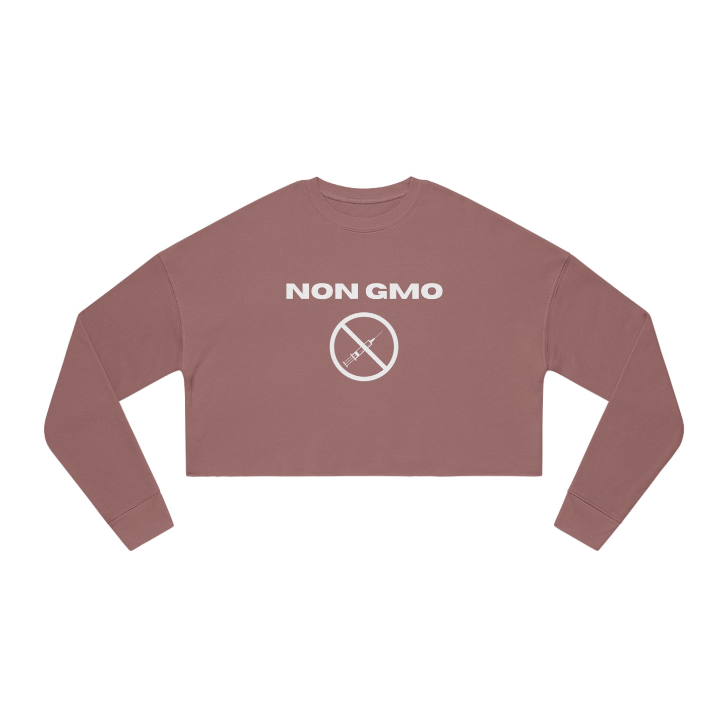 Non GMO Women's Cropped Sweatshirt