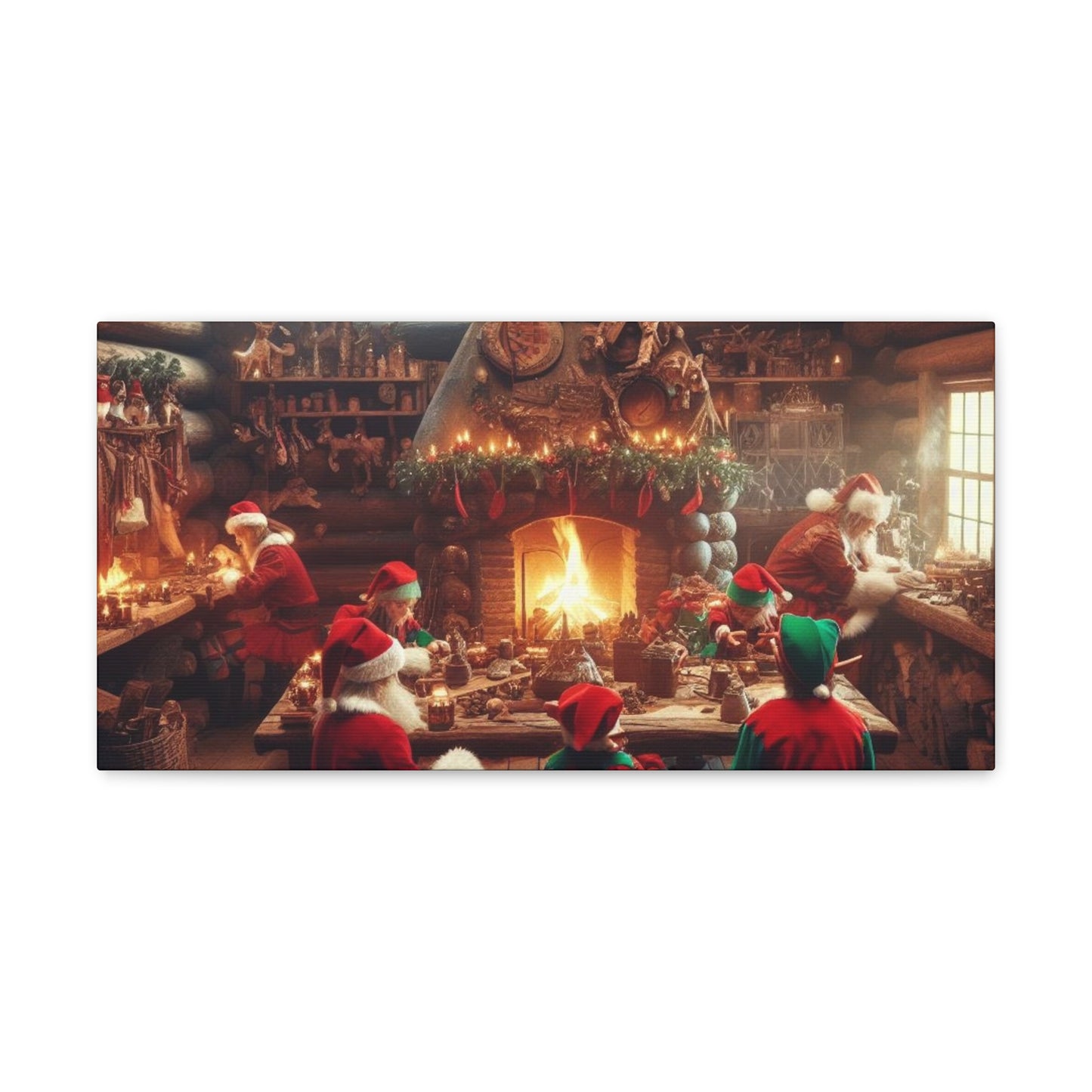 Santa's Workshop Canvas Wrap