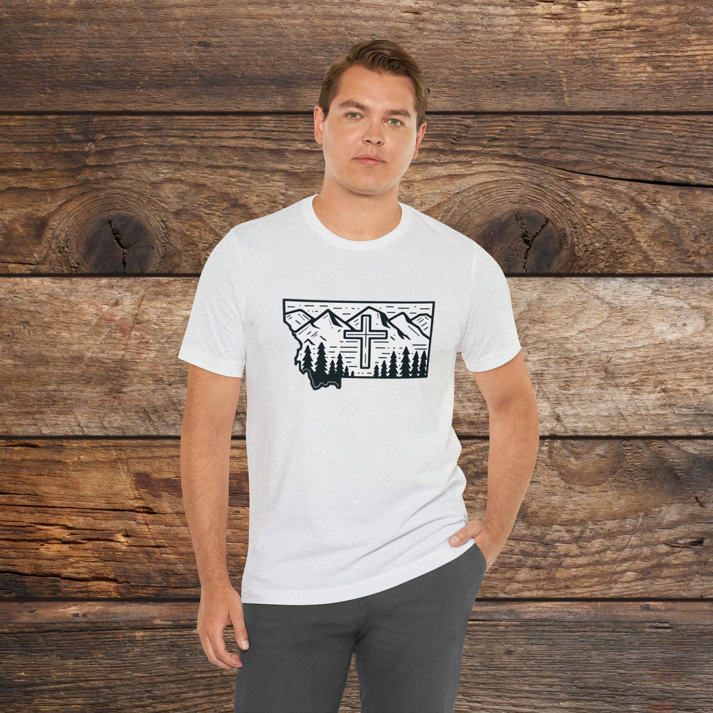 Montana Christian Cross T-shirt