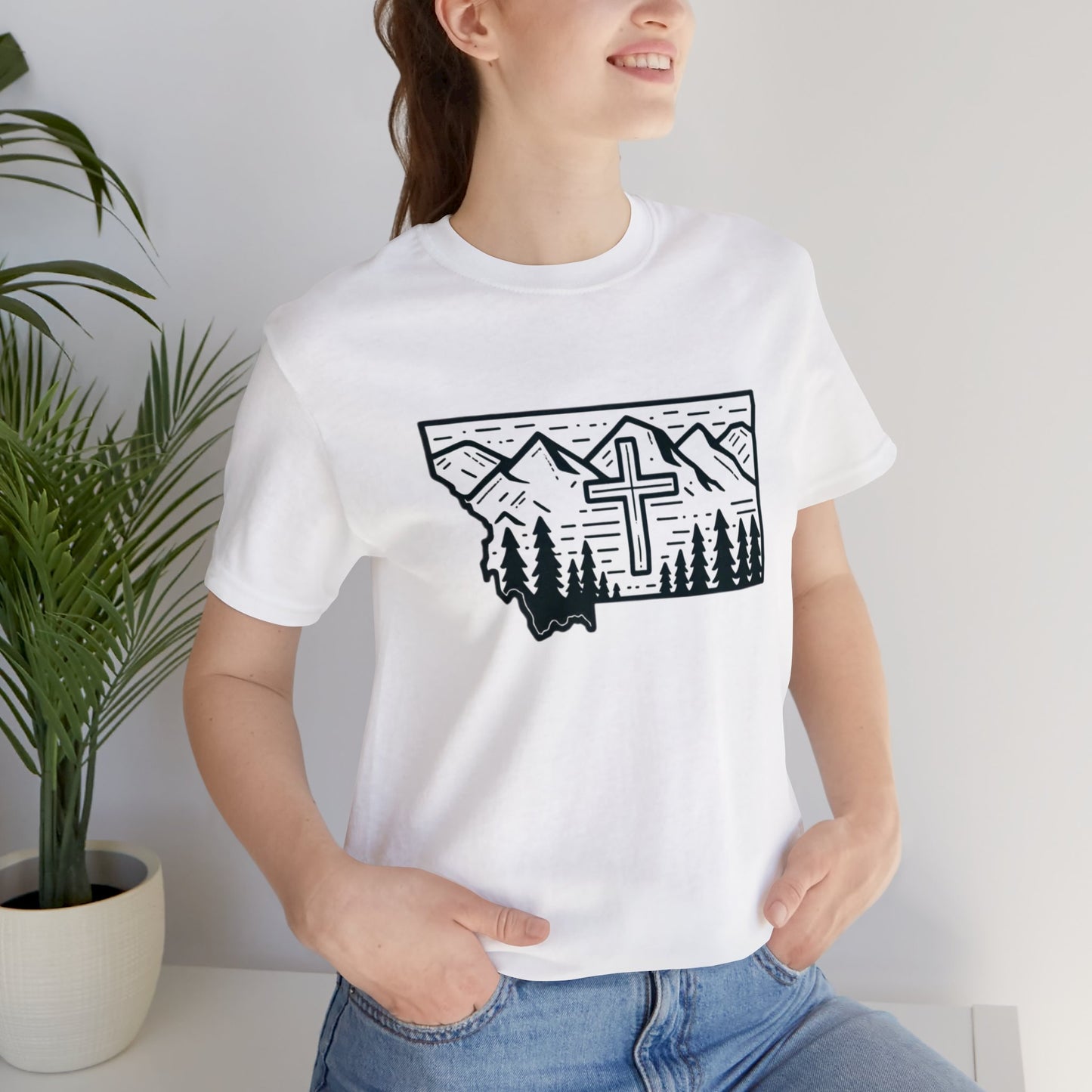 Montana Christian Cross T-shirt