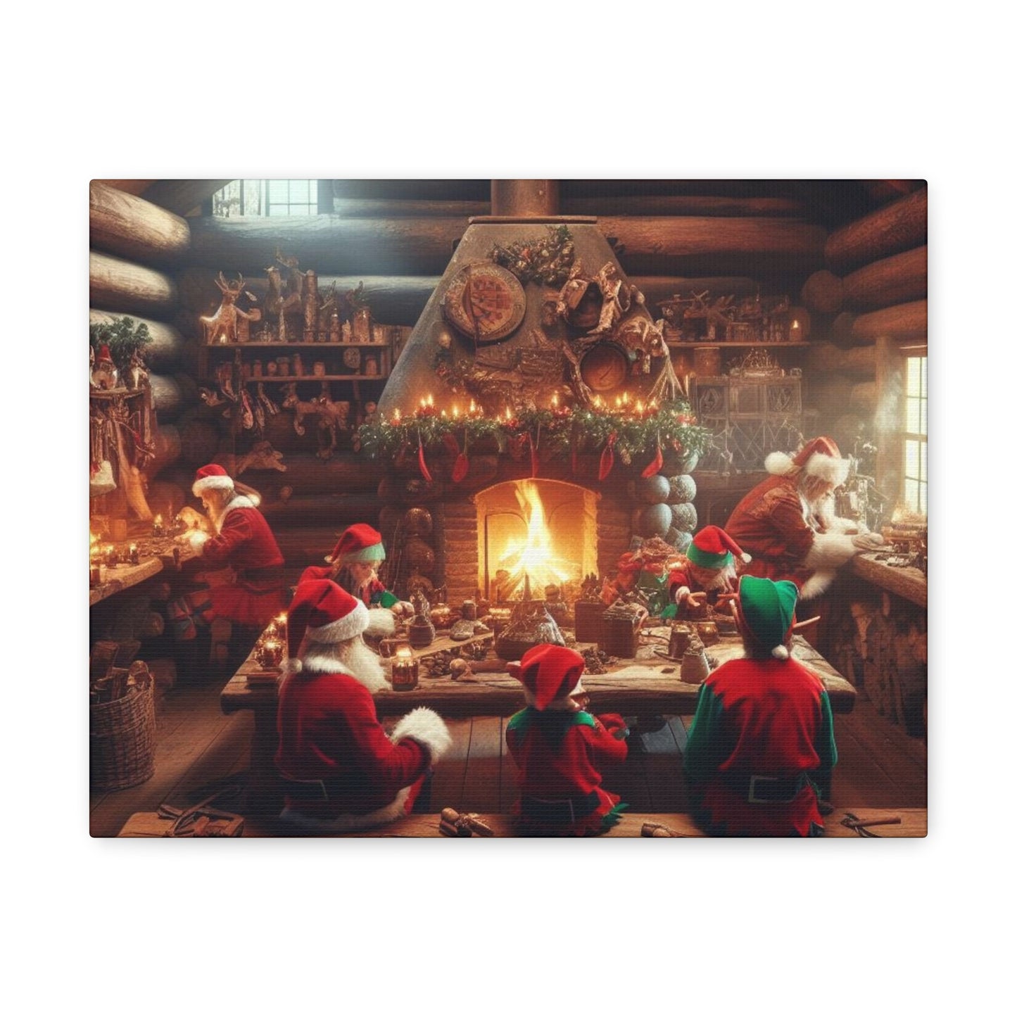 Santa's Workshop Canvas Wrap