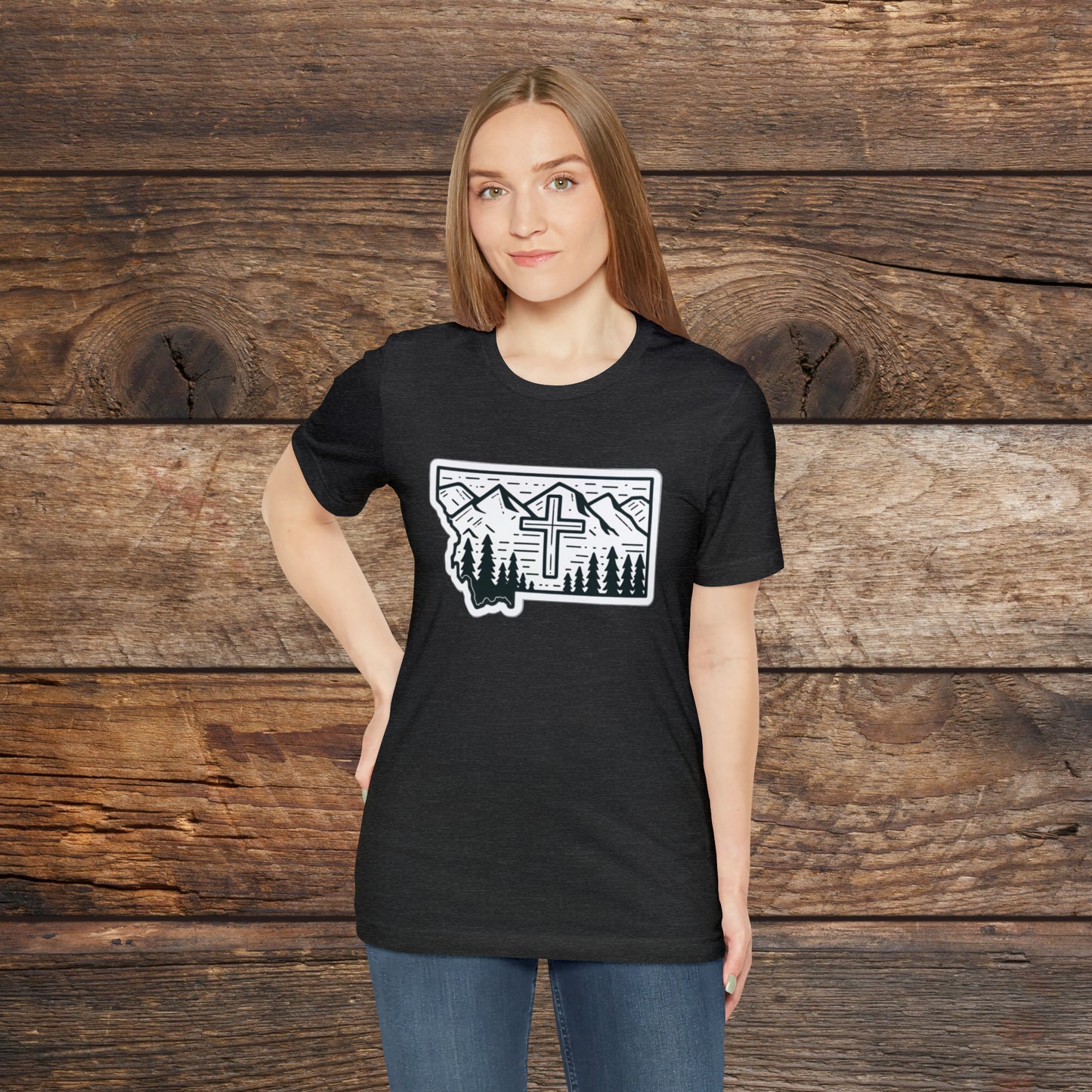 Montana Christian Cross T-shirt