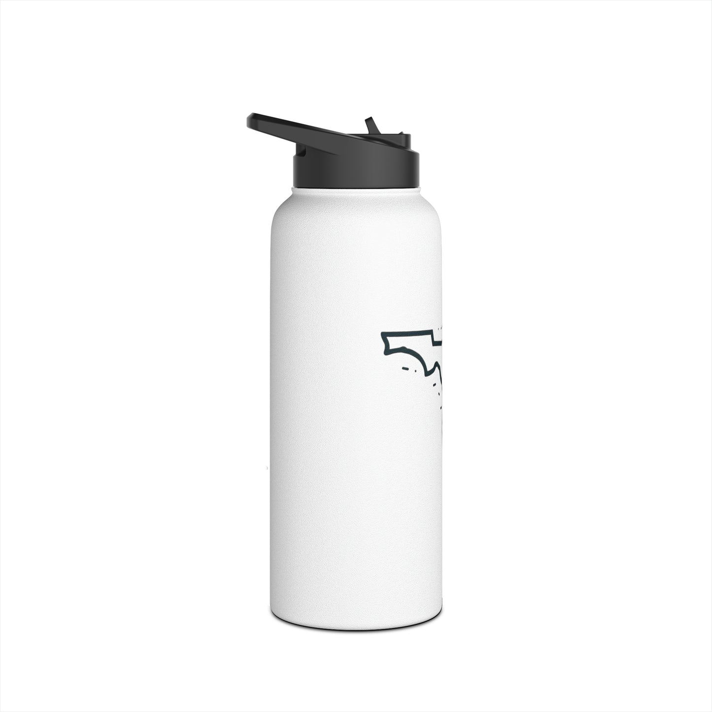 Florida Christian Cross Stainless Steel Water Bottle, Standard Lid