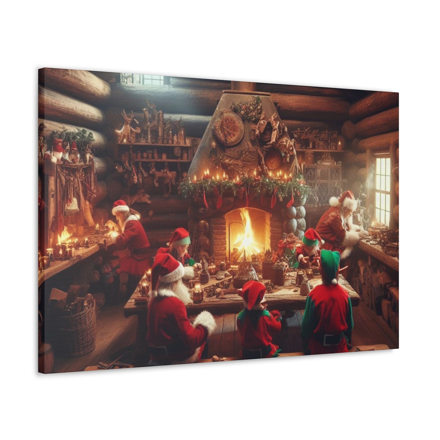 Santa's Workshop Canvas Wrap