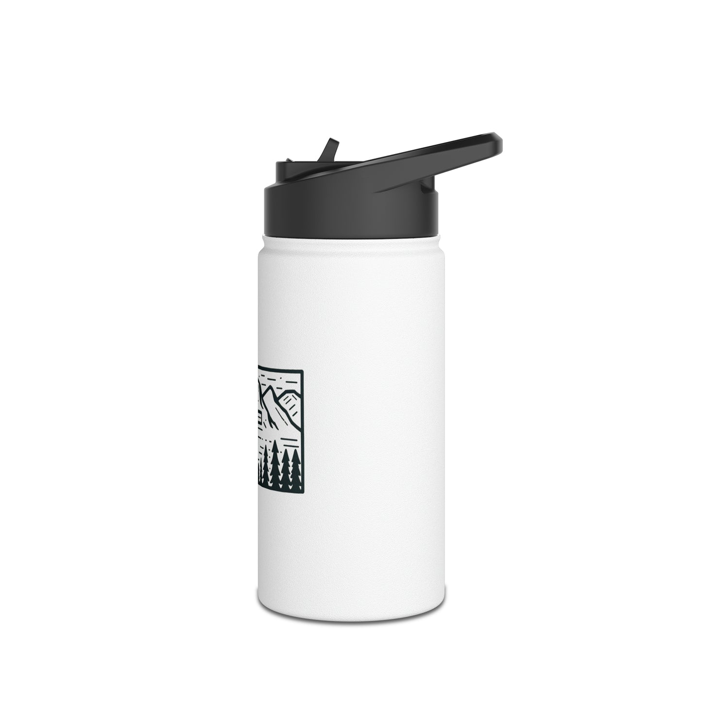 Montana Christian Cross Stainless Steel Water Bottle, Standard Lid