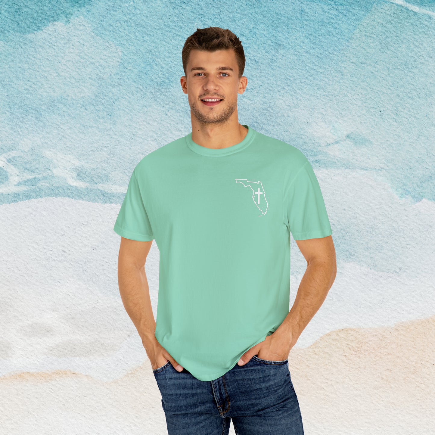 Florida Christian Cross Small Front Logo T-shirt