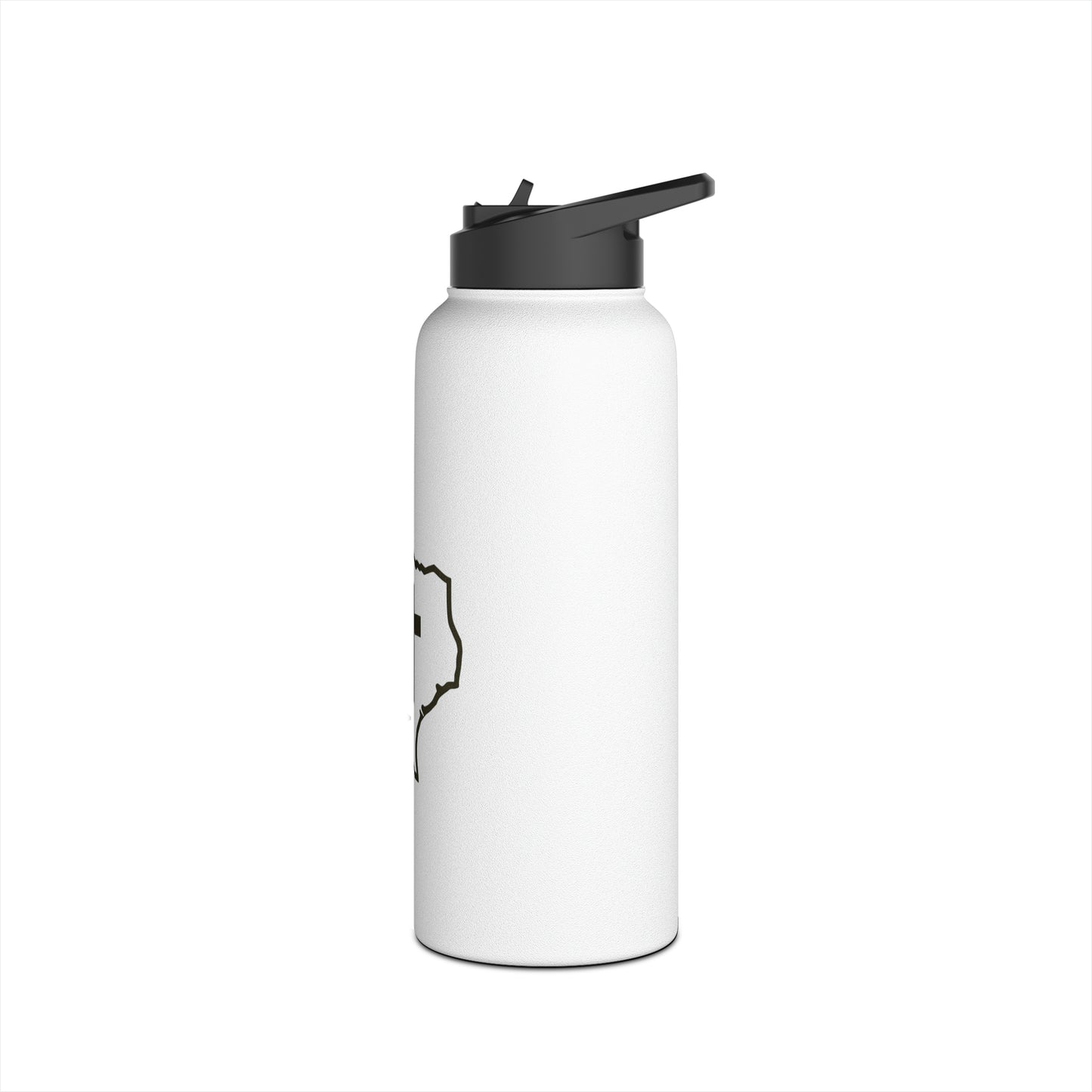 Texas Christian Cross Stainless Steel Water Bottle, Standard Lid