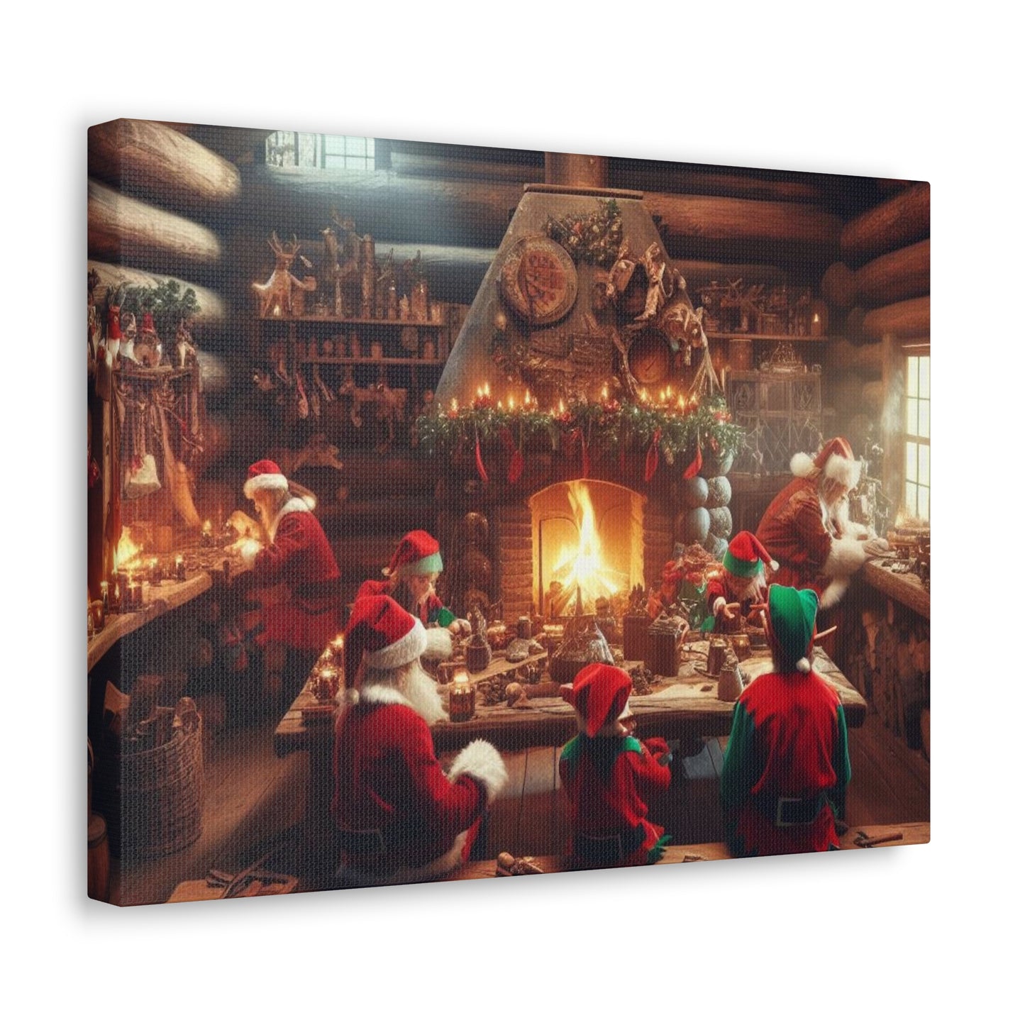 Santa's Workshop Canvas Wrap