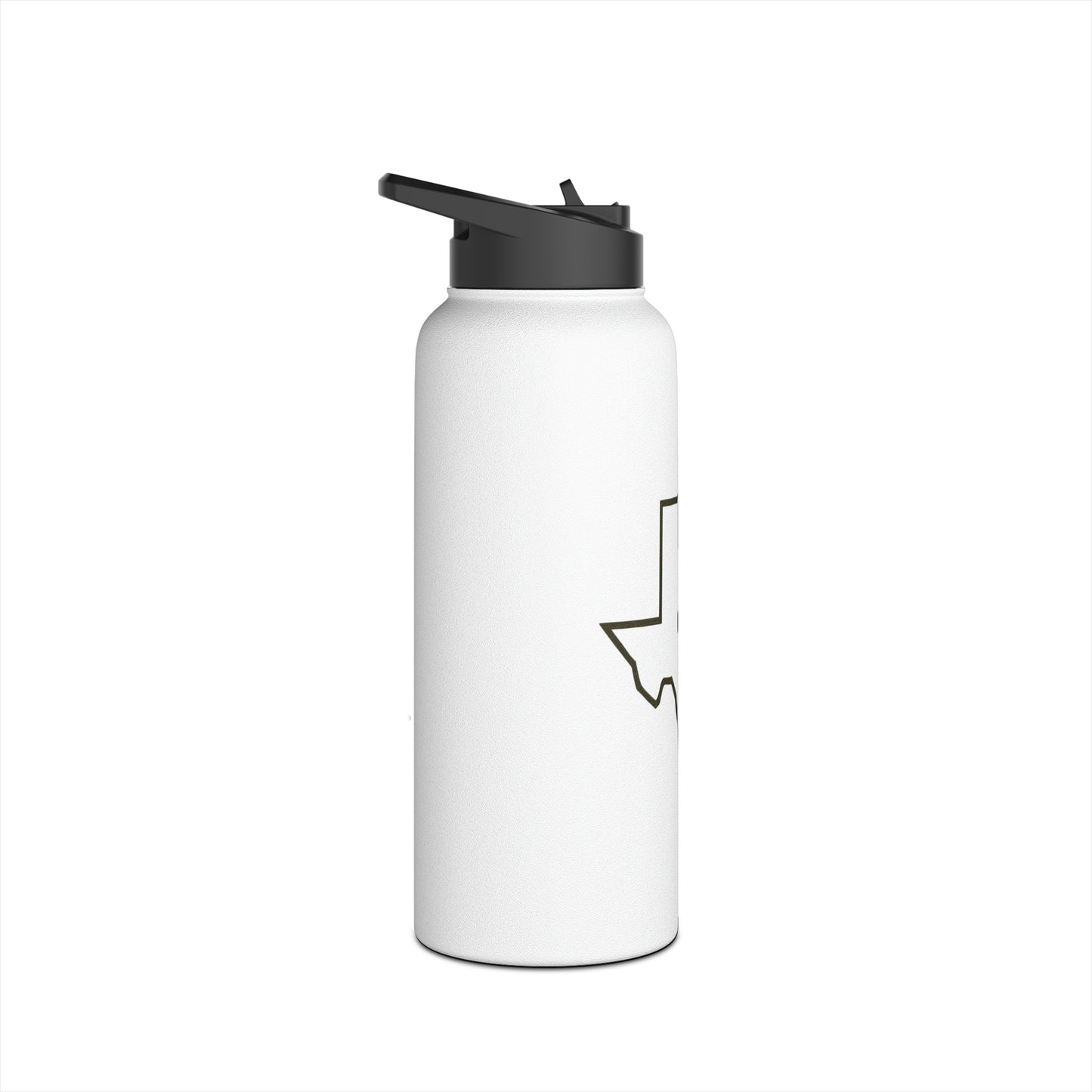 Texas Christian Cross Stainless Steel Water Bottle, Standard Lid