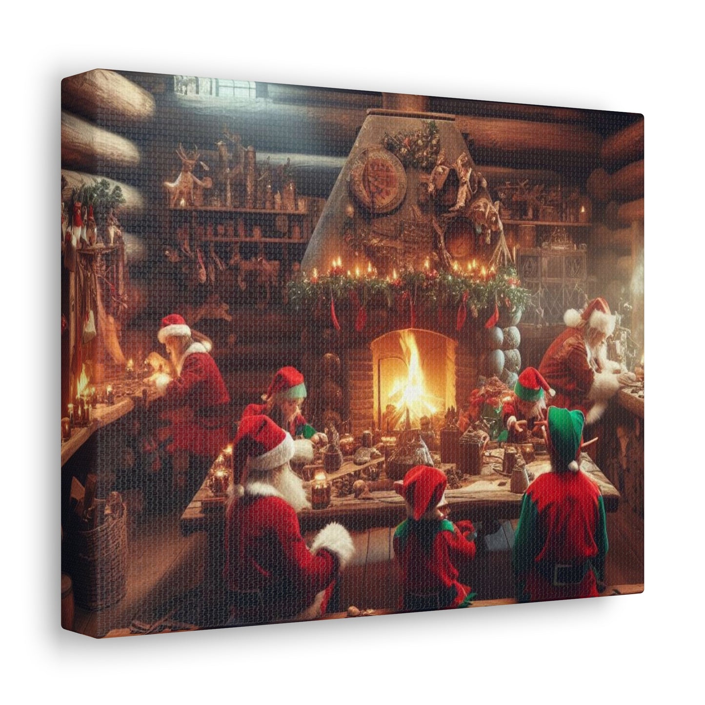 Santa's Workshop Canvas Wrap