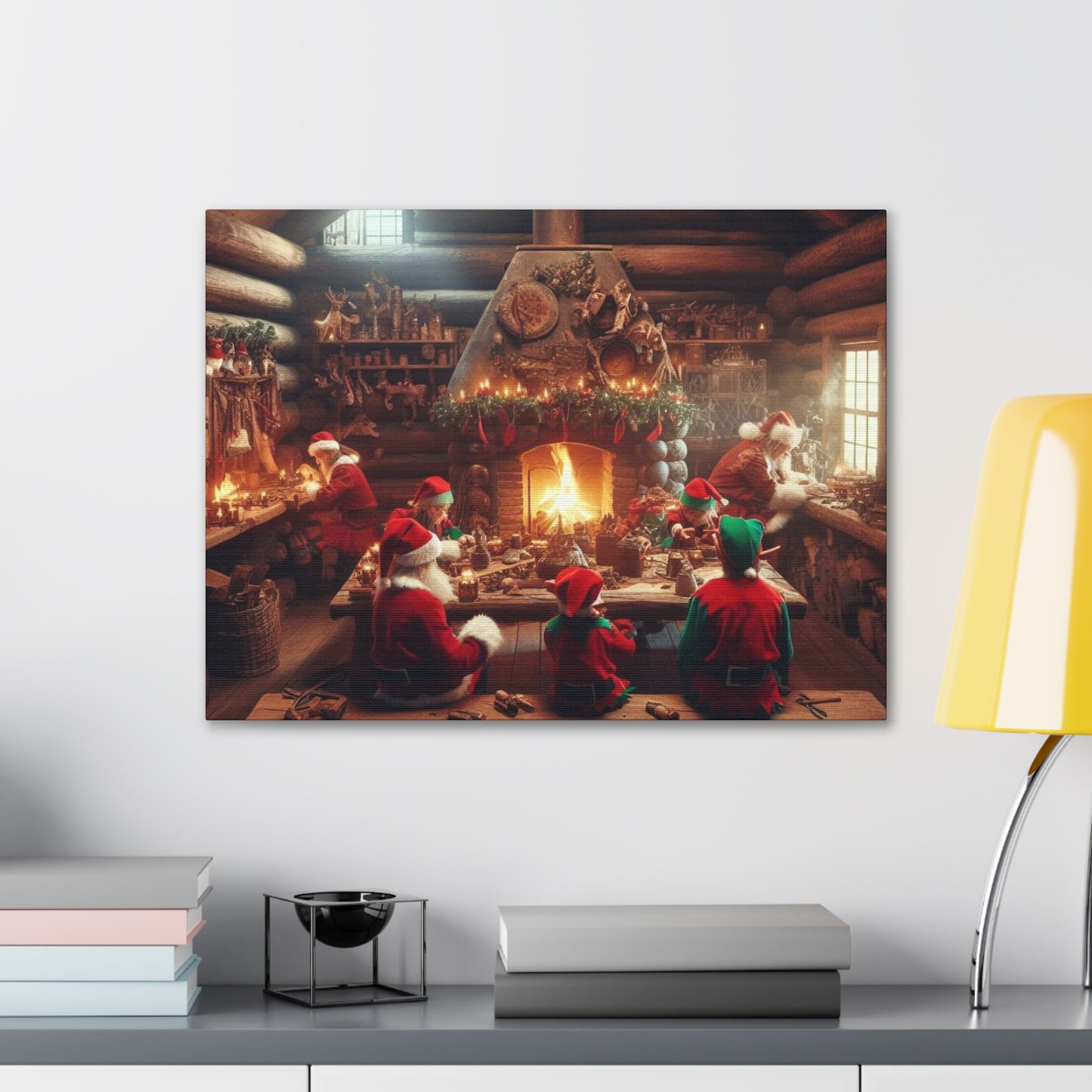 Santa's Workshop Canvas Wrap